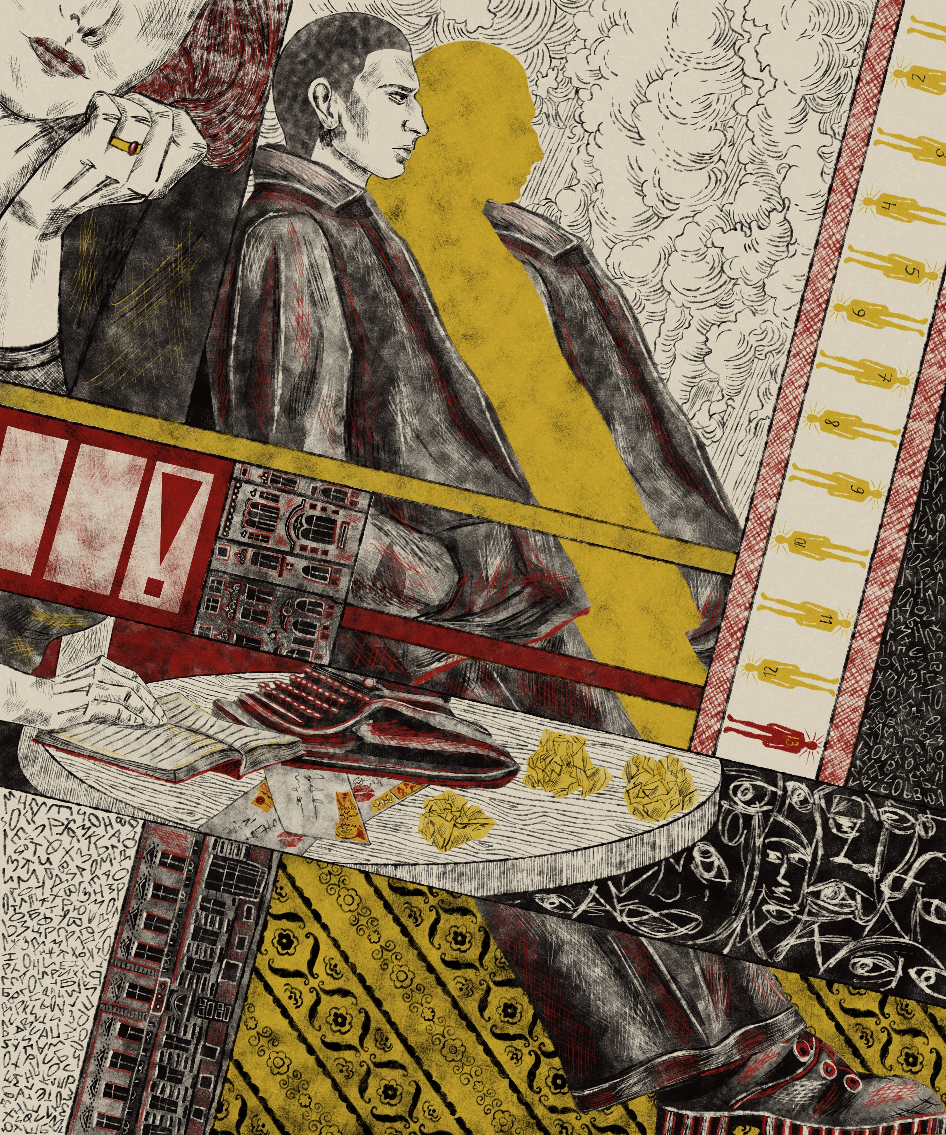 Облако в штанах, иллюстрированная книга — Изображение №2 — Иллюстрация, Графика на Dprofile