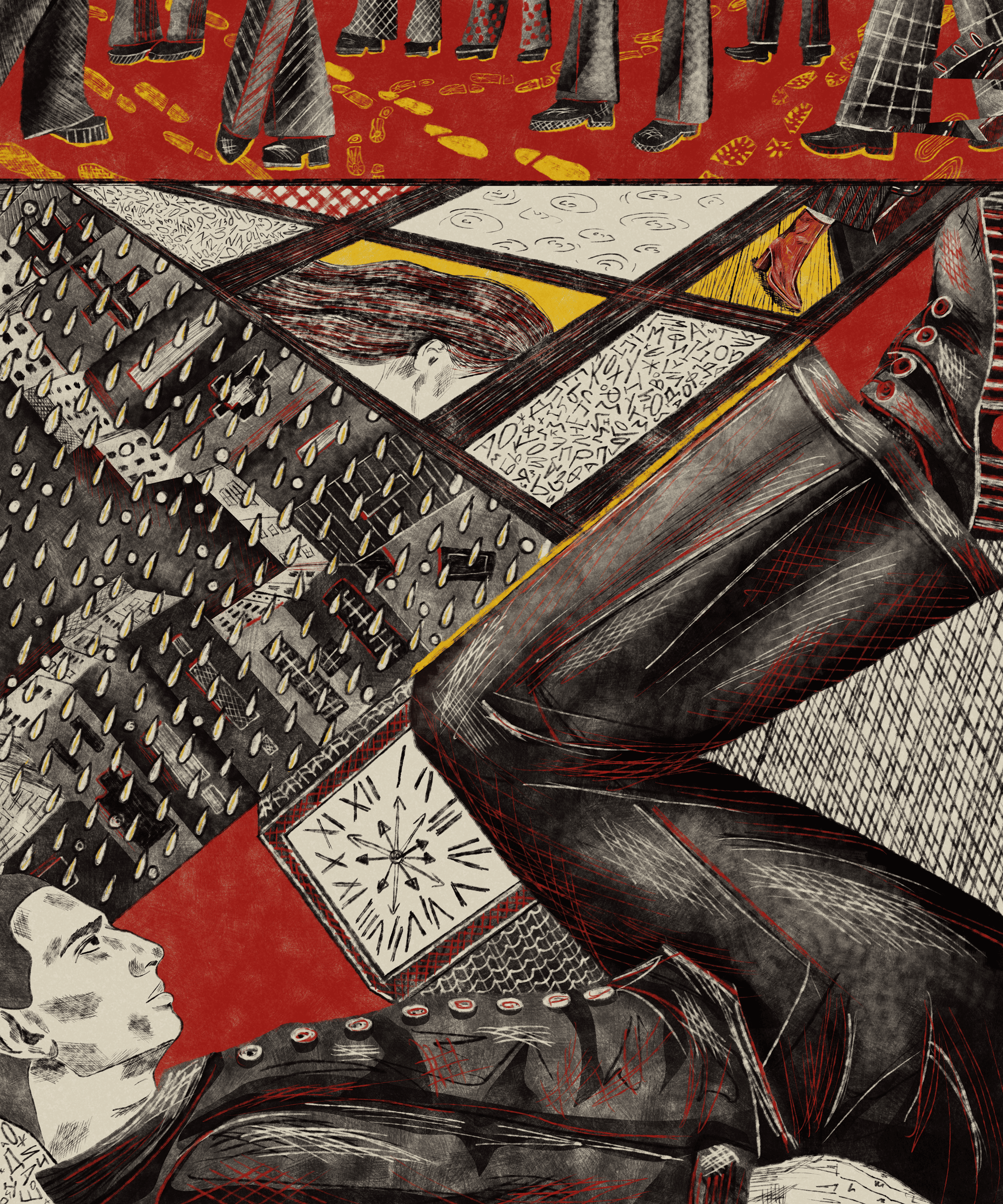 Облако в штанах, иллюстрированная книга — Изображение №4 — Иллюстрация, Графика на Dprofile