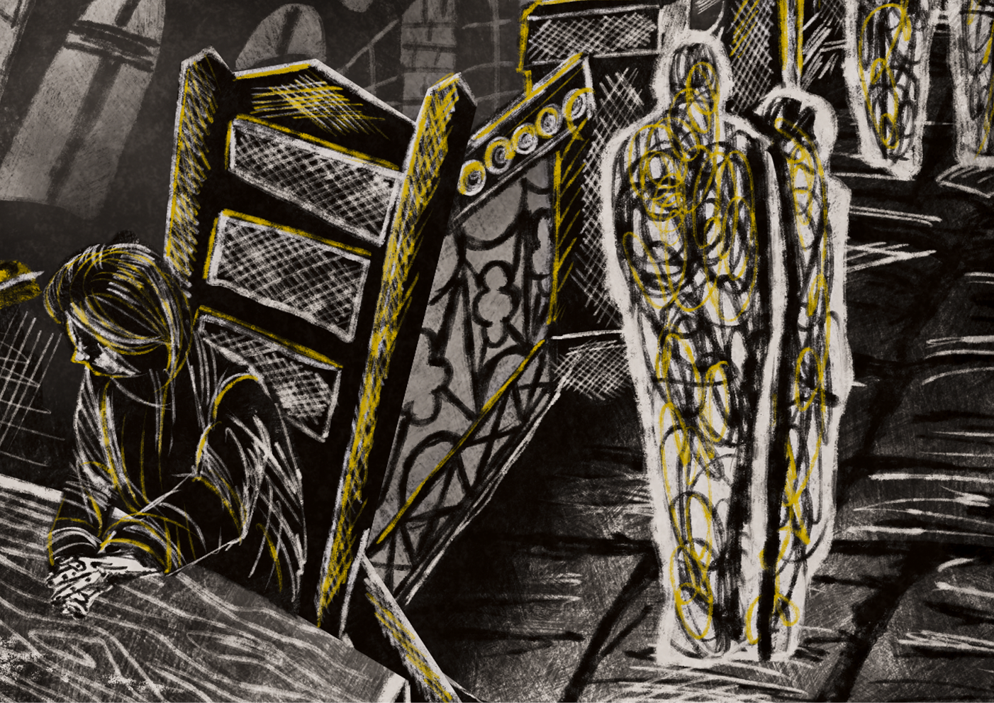 «Ленинград» Мандельштам иллюстрация — Изображение №6 — Иллюстрация, Графика на Dprofile