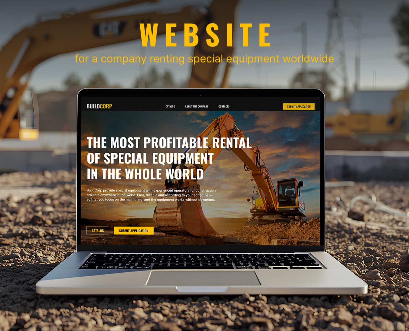 BuildCorp — website for renting special equipment на Dprofile