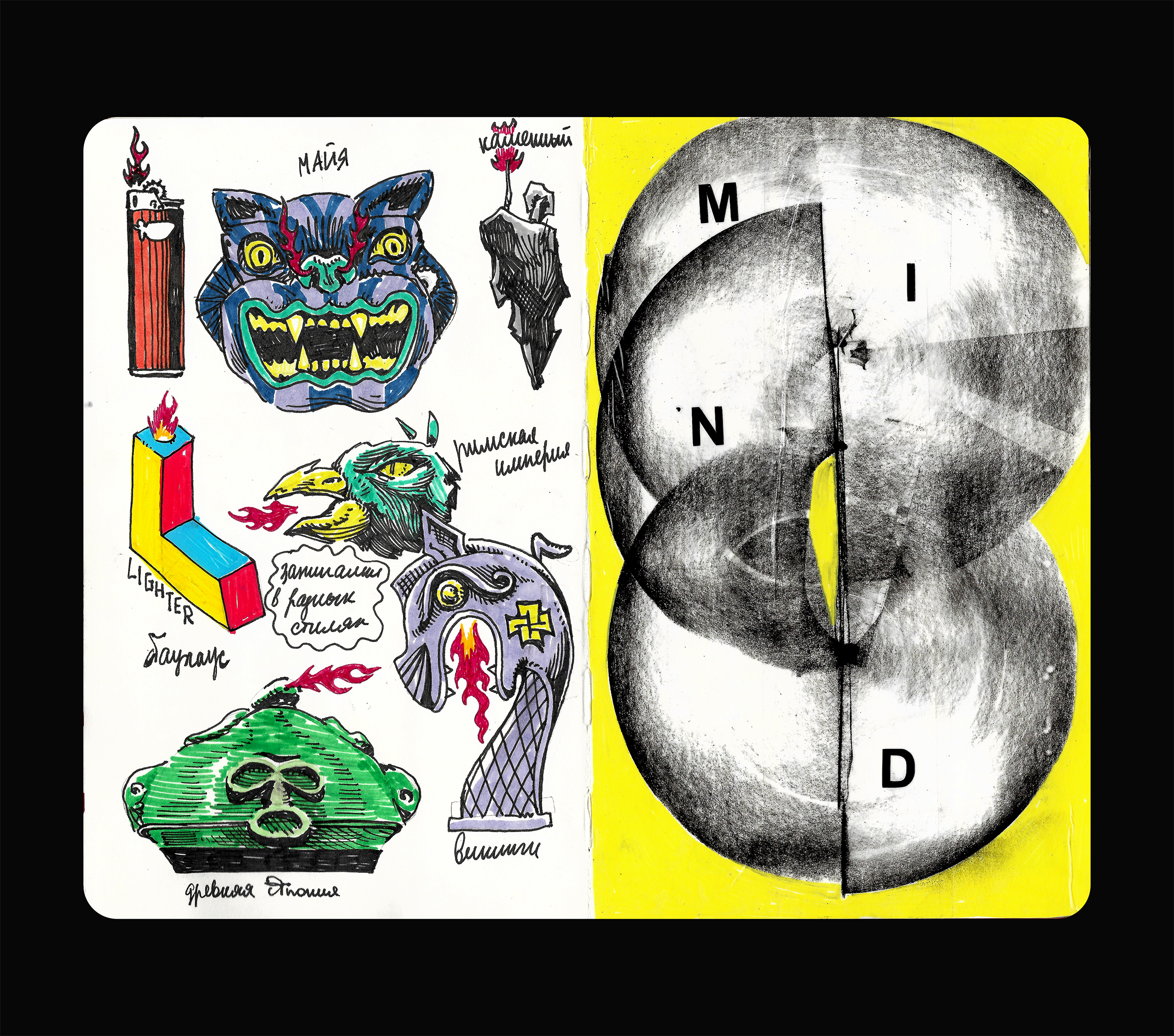 Скетчбук: Визуальный дневник — Изображение №32 — Иллюстрация, Графика на Dprofile