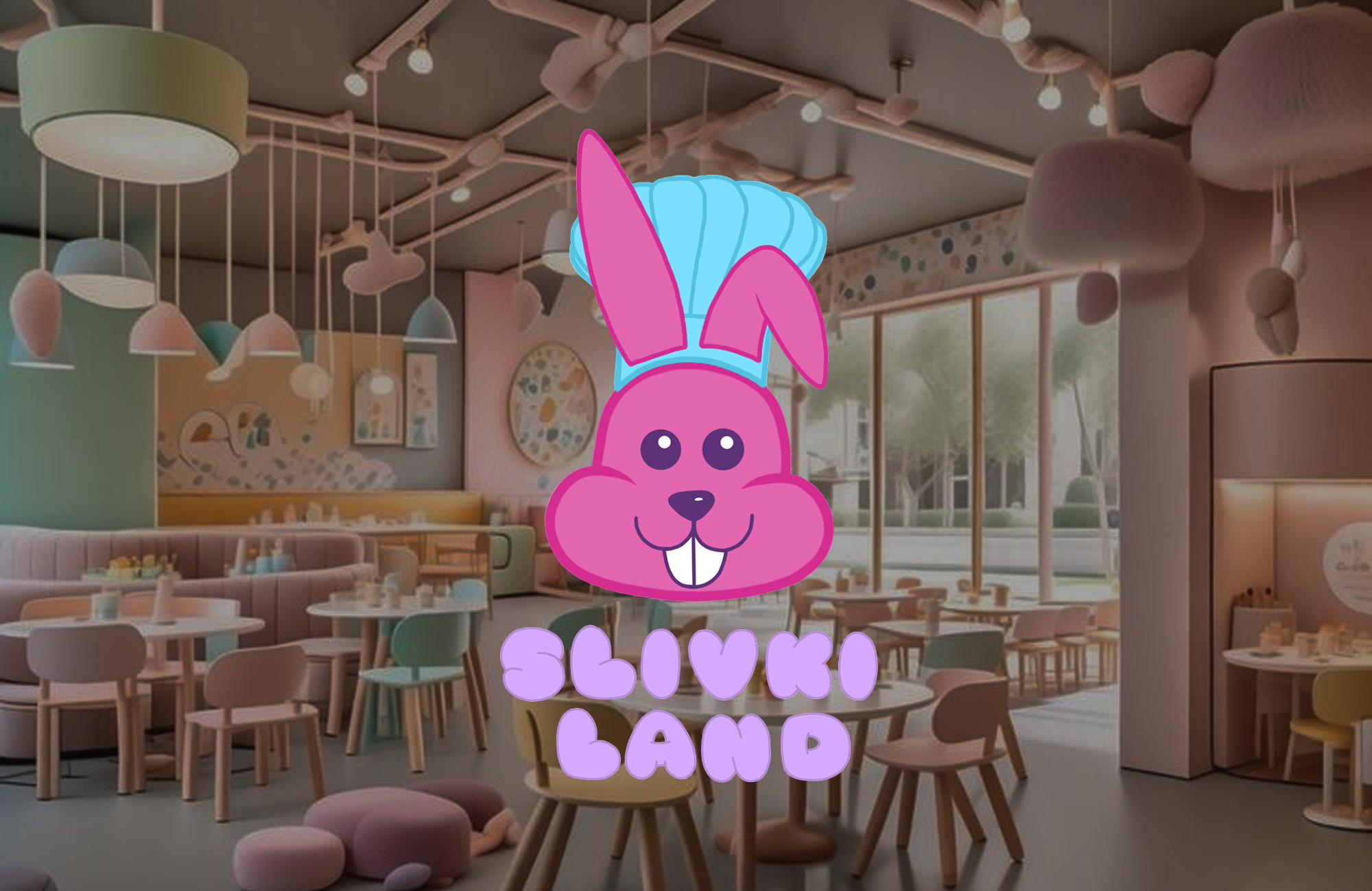 Комбинированный логотип для семейного кафе "Slivki Land" — Изображение №1 — Брендинг на Dprofile