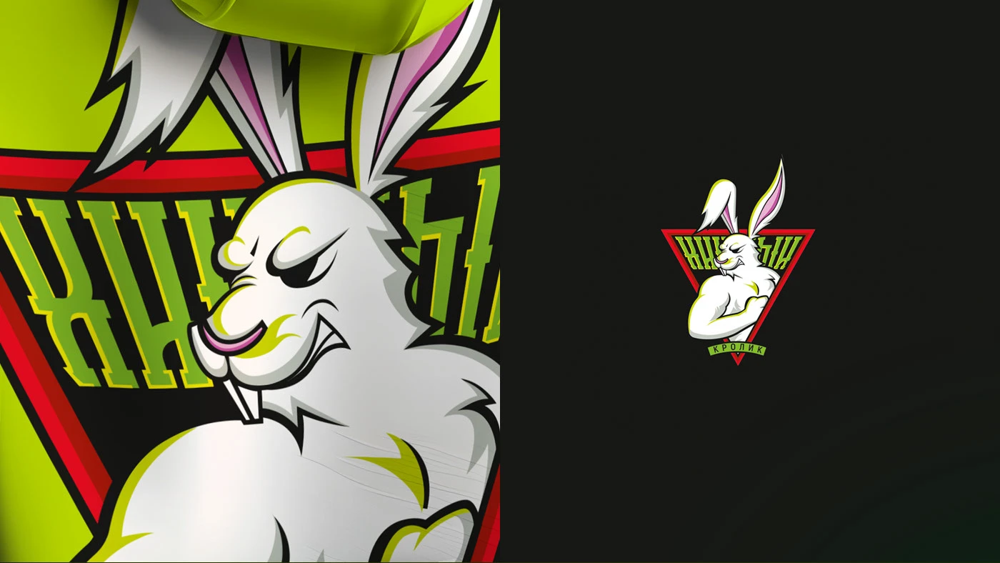 Дизайн спортивной команды "Хищный кролик" — Изображение №2 — Брендинг на Dprofile