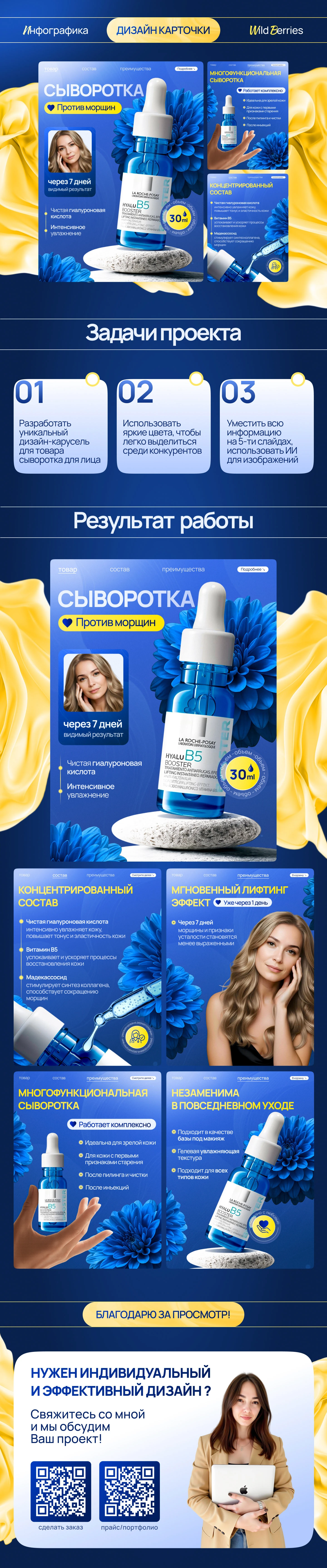 Инфографика | Карточки для WILDBERRIES | OZON — Изображение №1 — Графика на Dprofile