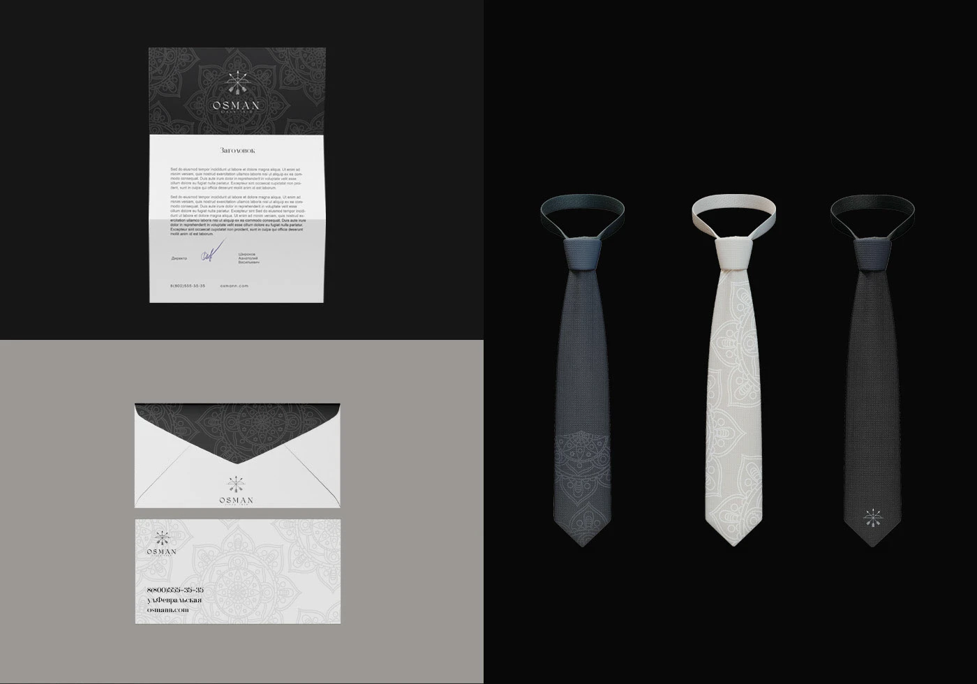 Фирменный стиль салона мужских часов "OSMAN" — Изображение №10 — Брендинг на Dprofile