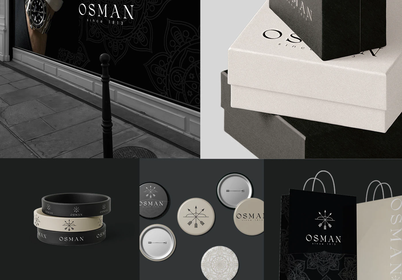Фирменный стиль салона мужских часов "OSMAN" — Изображение №5 — Брендинг на Dprofile