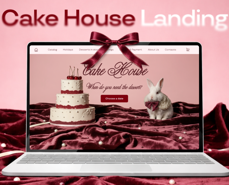 Cake House — Bakery Website Design — Интерфейсы, Брендинг на Dprofile