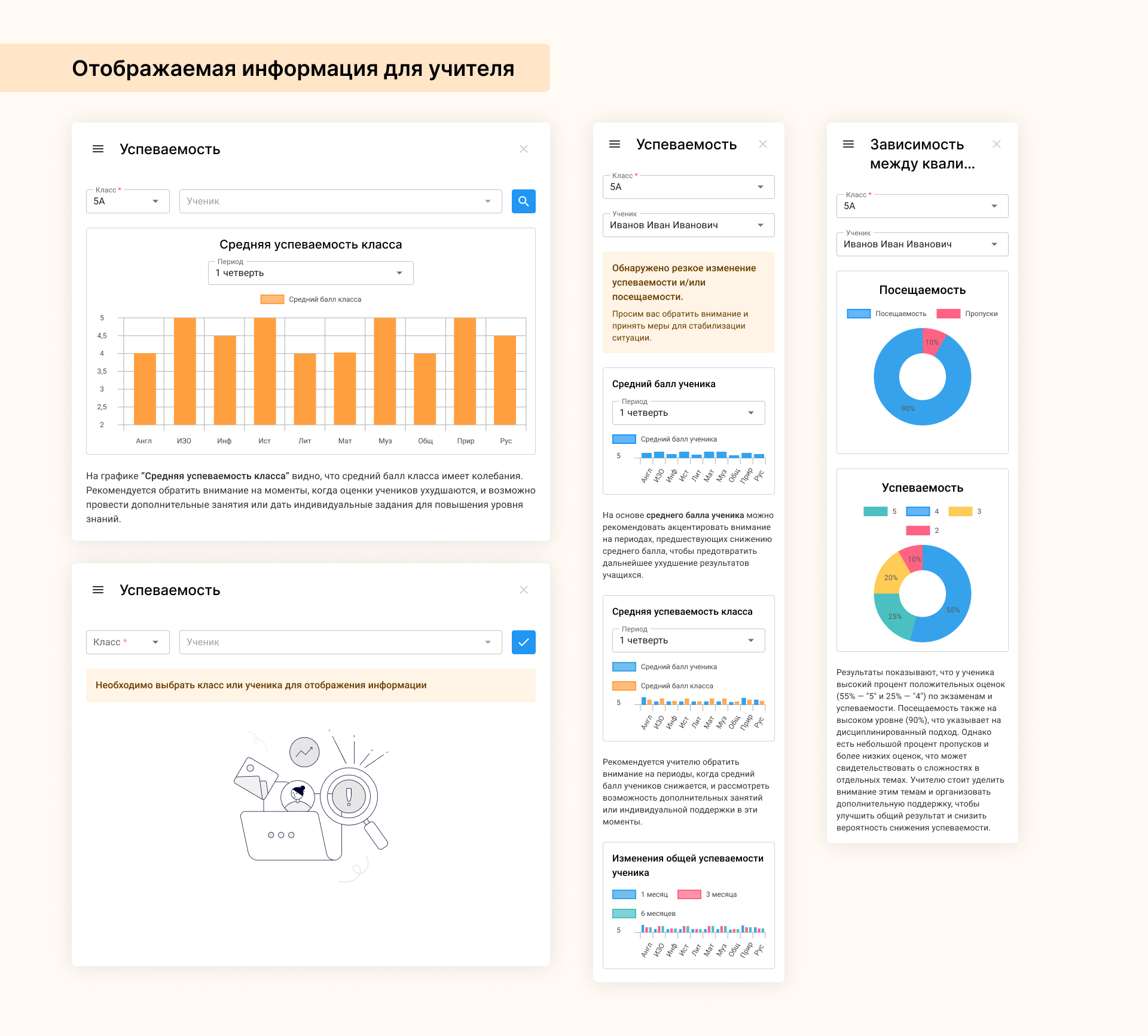 Виджет для образовательных школ — Изображение №3 — Интерфейсы на Dprofile