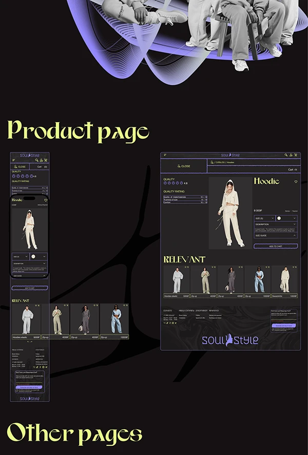 website for a clothing store — Изображение №9 — Интерфейсы, Брендинг на Dprofile