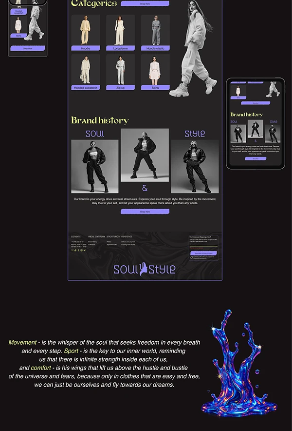 website for a clothing store — Изображение №7 — Интерфейсы, Брендинг на Dprofile