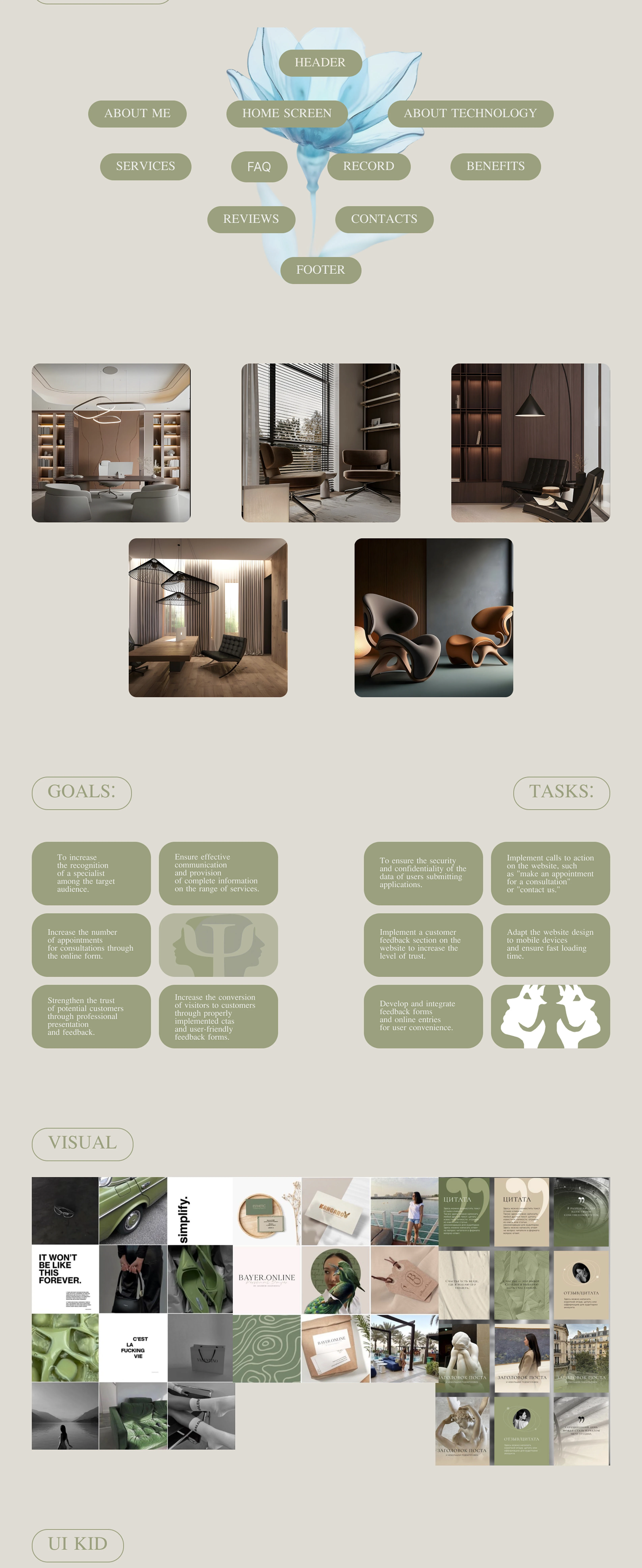 Landing page for a psychologist — Изображение №2 — Интерфейсы, Брендинг на Dprofile