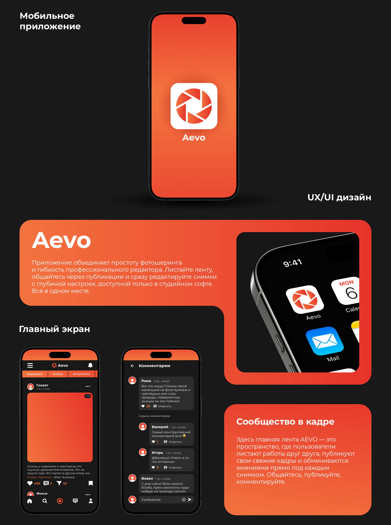 Приложение Aevo — Изображение №1 — Интерфейсы на Dprofile
