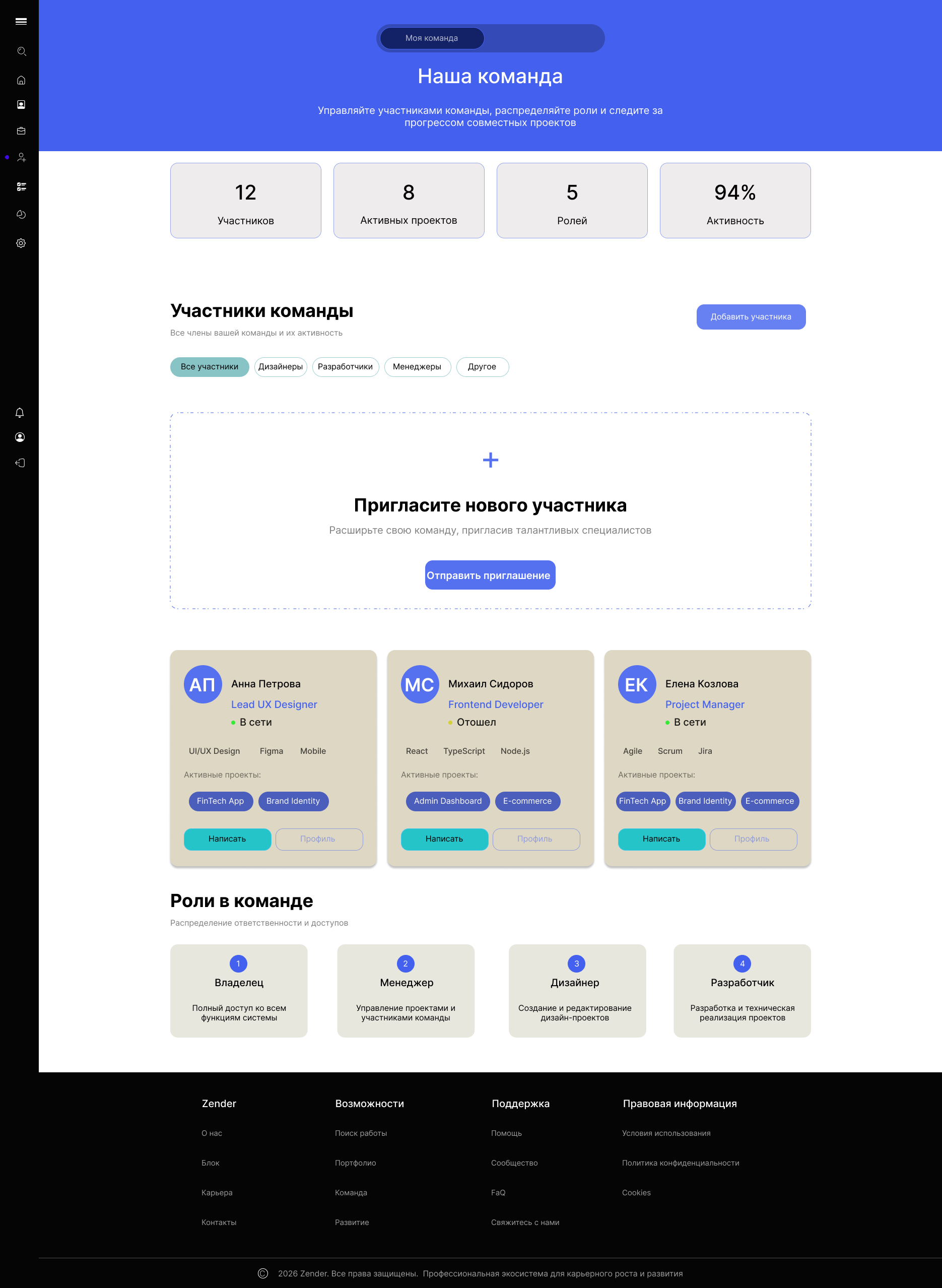 Zender — Изображение №11 — Интерфейсы на Dprofile