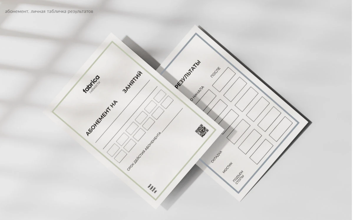 Дизайн-проект для студии Пилатеса "Фабрика гибкости" — Изображение №7 — Брендинг на Dprofile