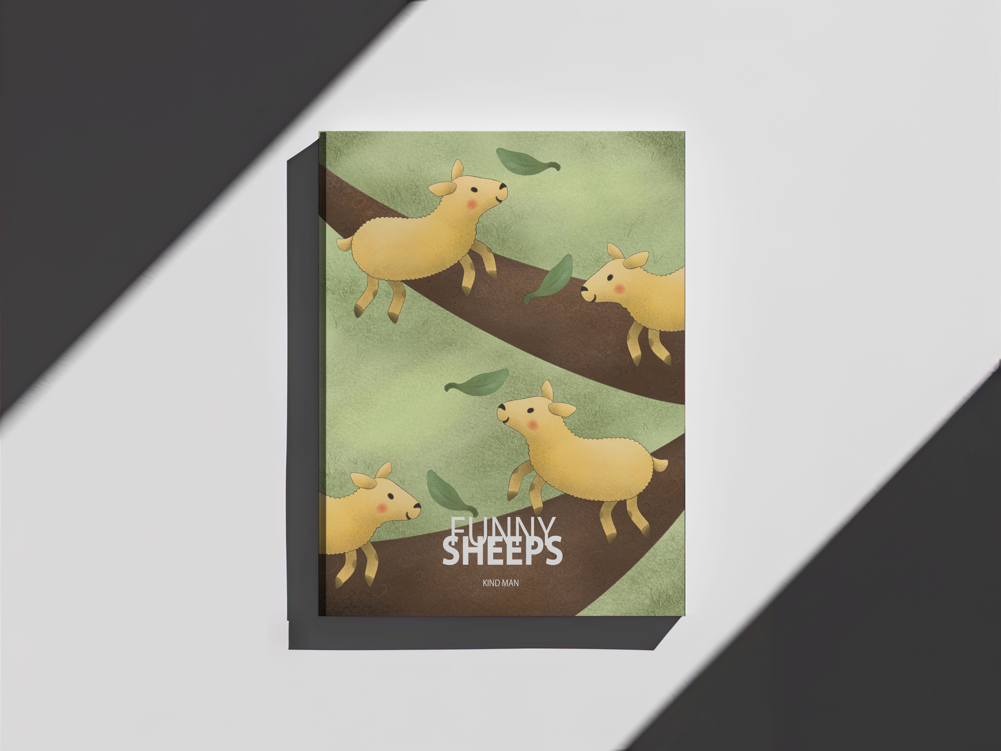 Забавные овечки. Обложка для книги. — Изображение №1 — Брендинг, Иллюстрация на Dprofile