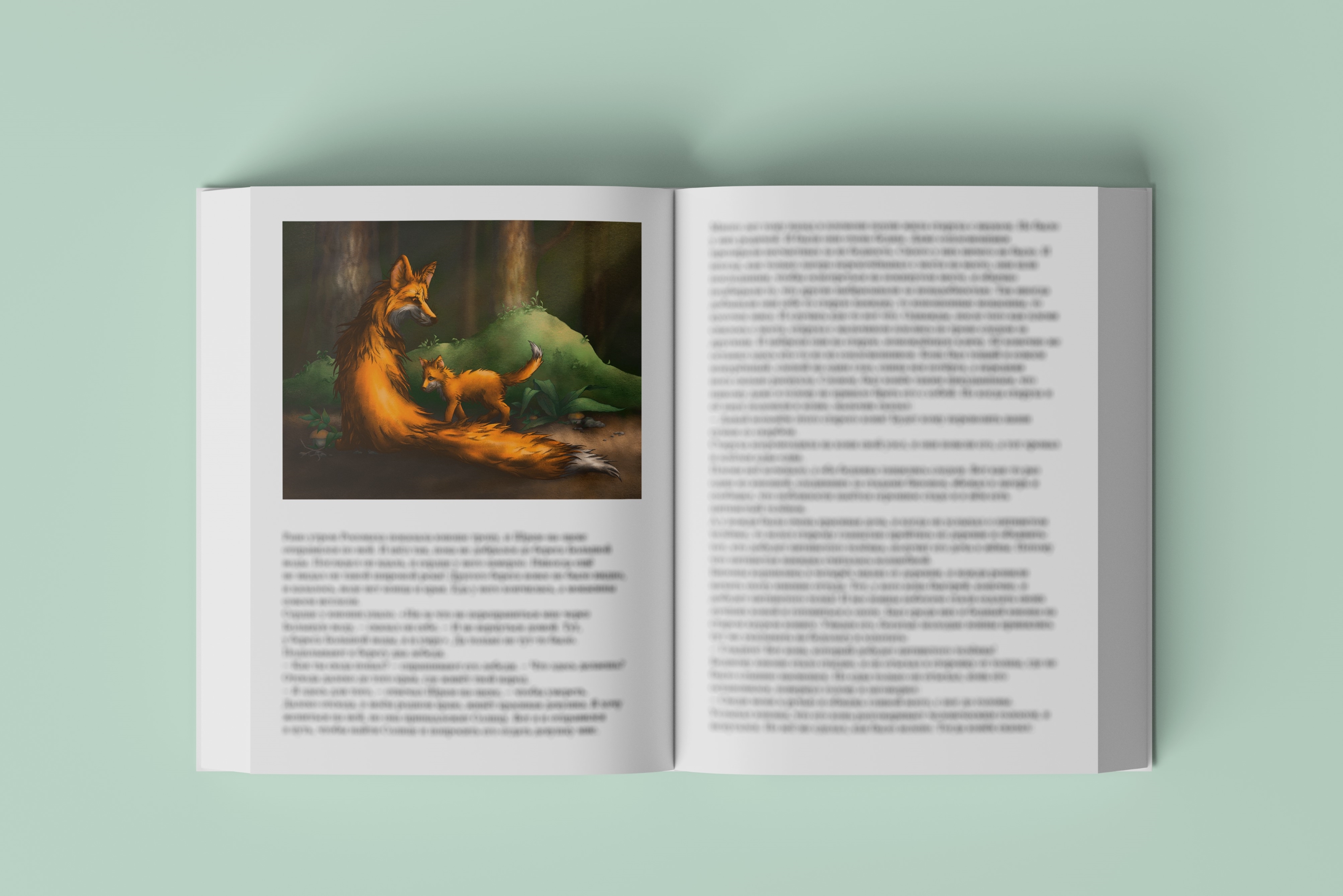 Лисицы в лесу. Животные. — Изображение №2 — Иллюстрация, Графика на Dprofile