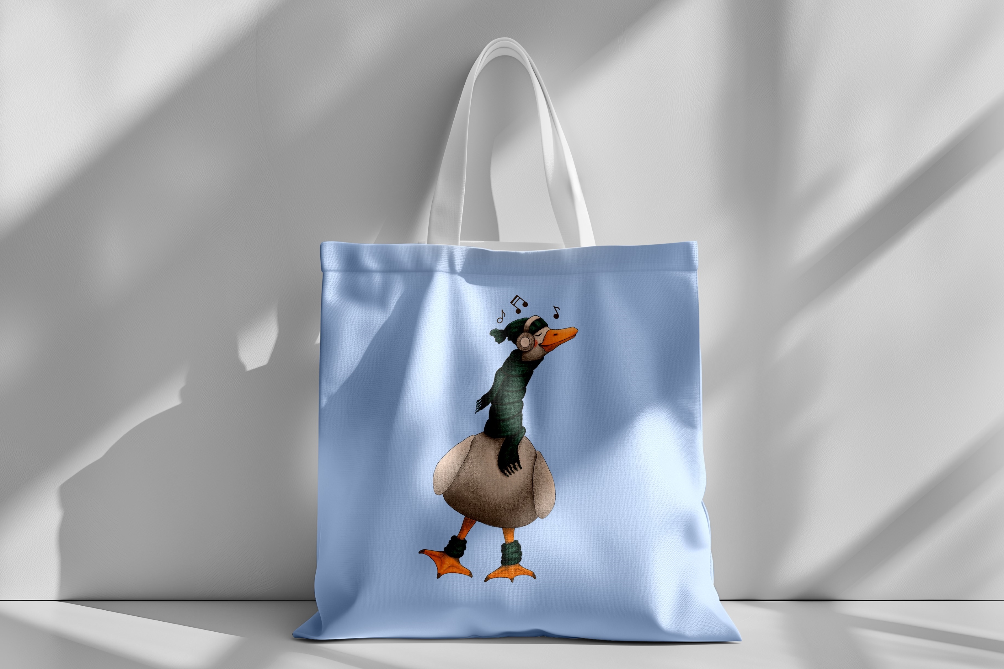 Добрый гусь, который любит слушать музыку. — Изображение №2 — Иллюстрация, Графика на Dprofile