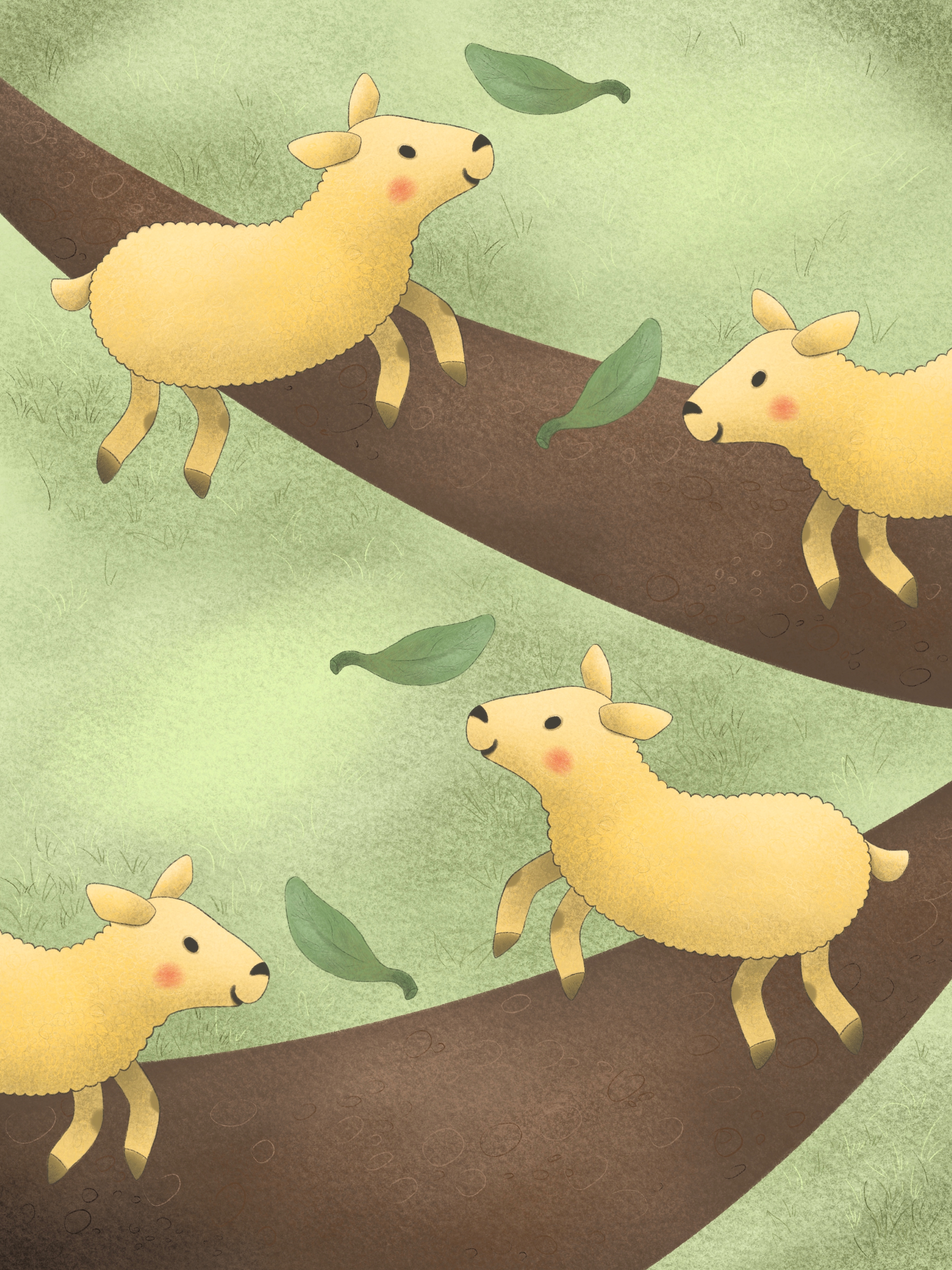 Забавные овечки. Обложка для книги. — Изображение №4 — Брендинг, Иллюстрация на Dprofile