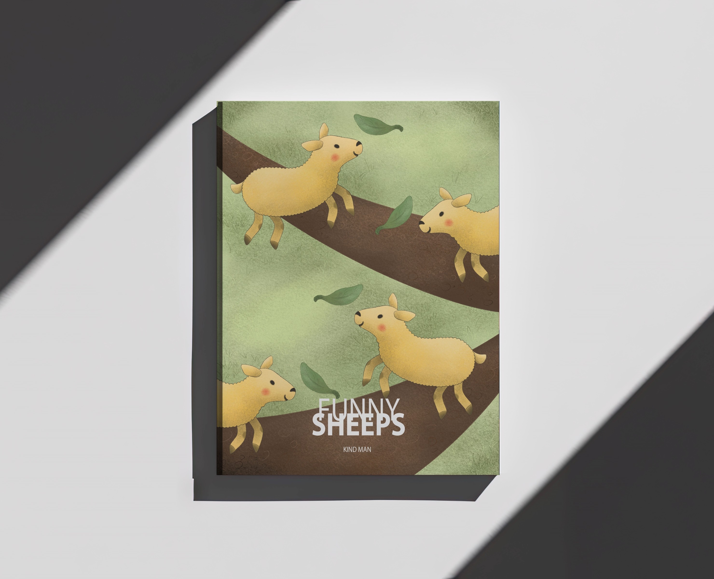 Забавные овечки. Обложка для книги. — Брендинг, Иллюстрация на Dprofile