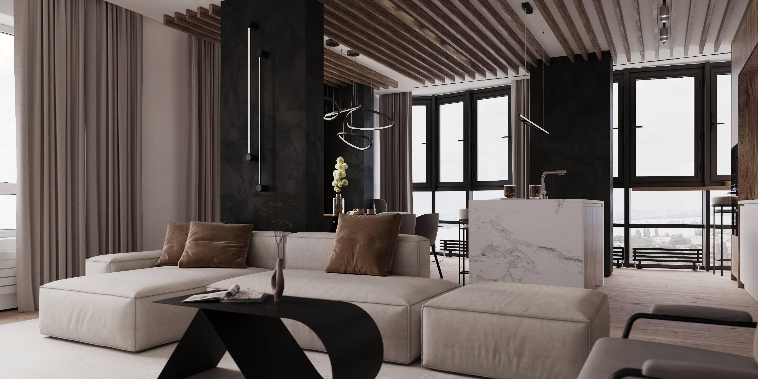 Интерьер квартиры ЖК "Легенда парк" — Изображение №2 — 3D на Dprofile