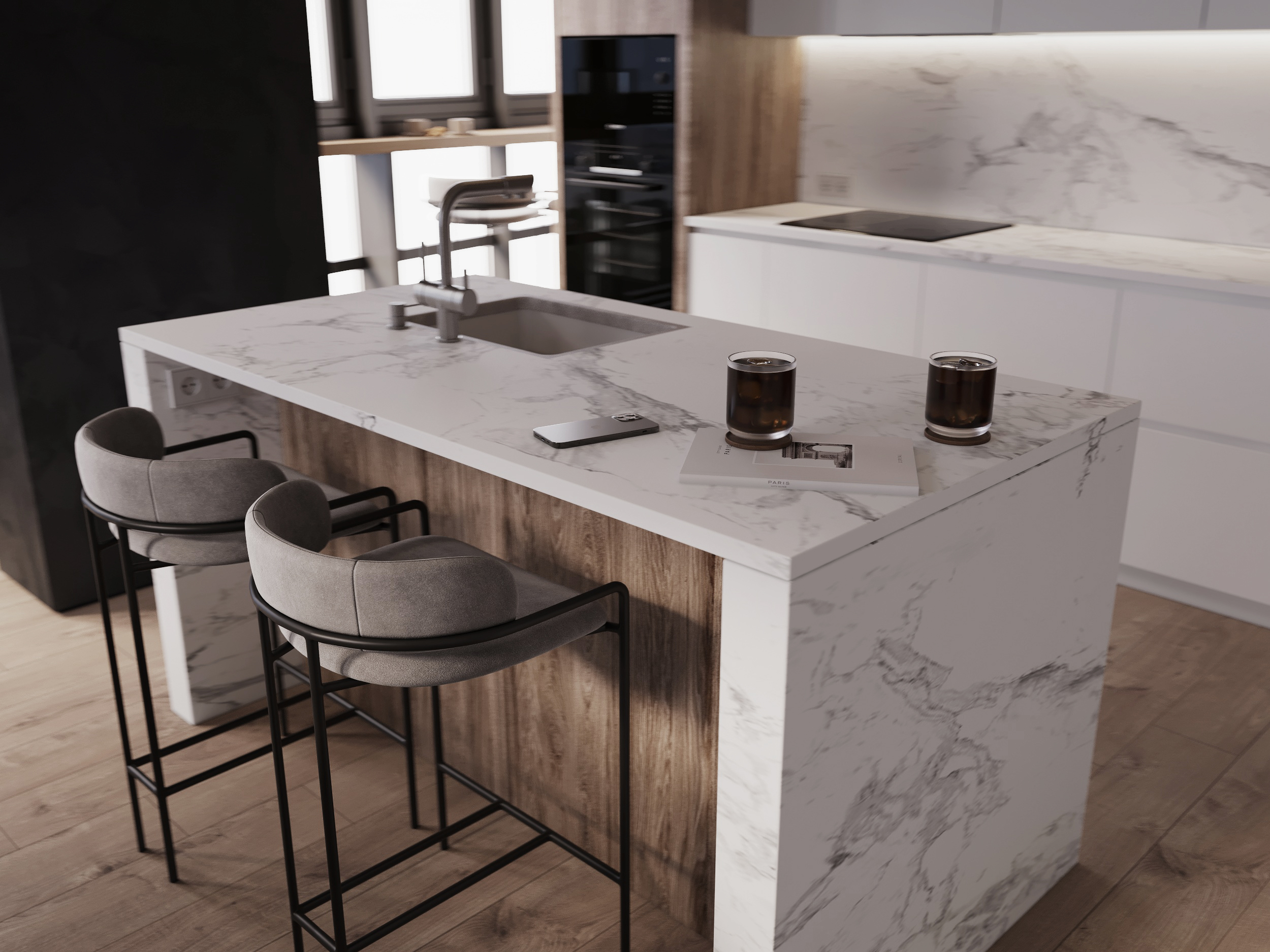 Интерьер квартиры ЖК "Легенда парк" — Изображение №3 — 3D на Dprofile