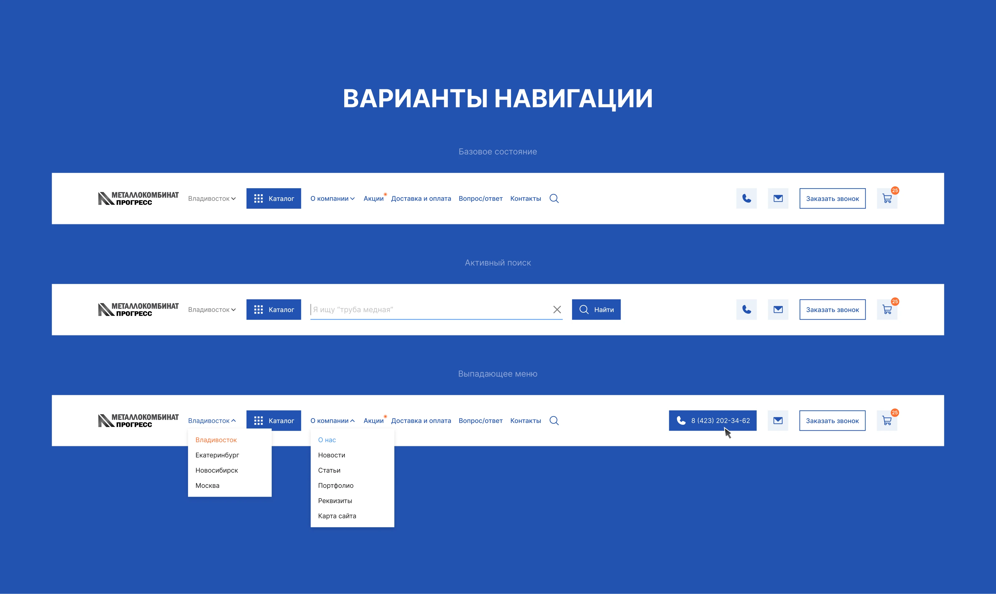 Сайт и айдентика для металлургической компании — Изображение №6 — Интерфейсы, Брендинг на Dprofile