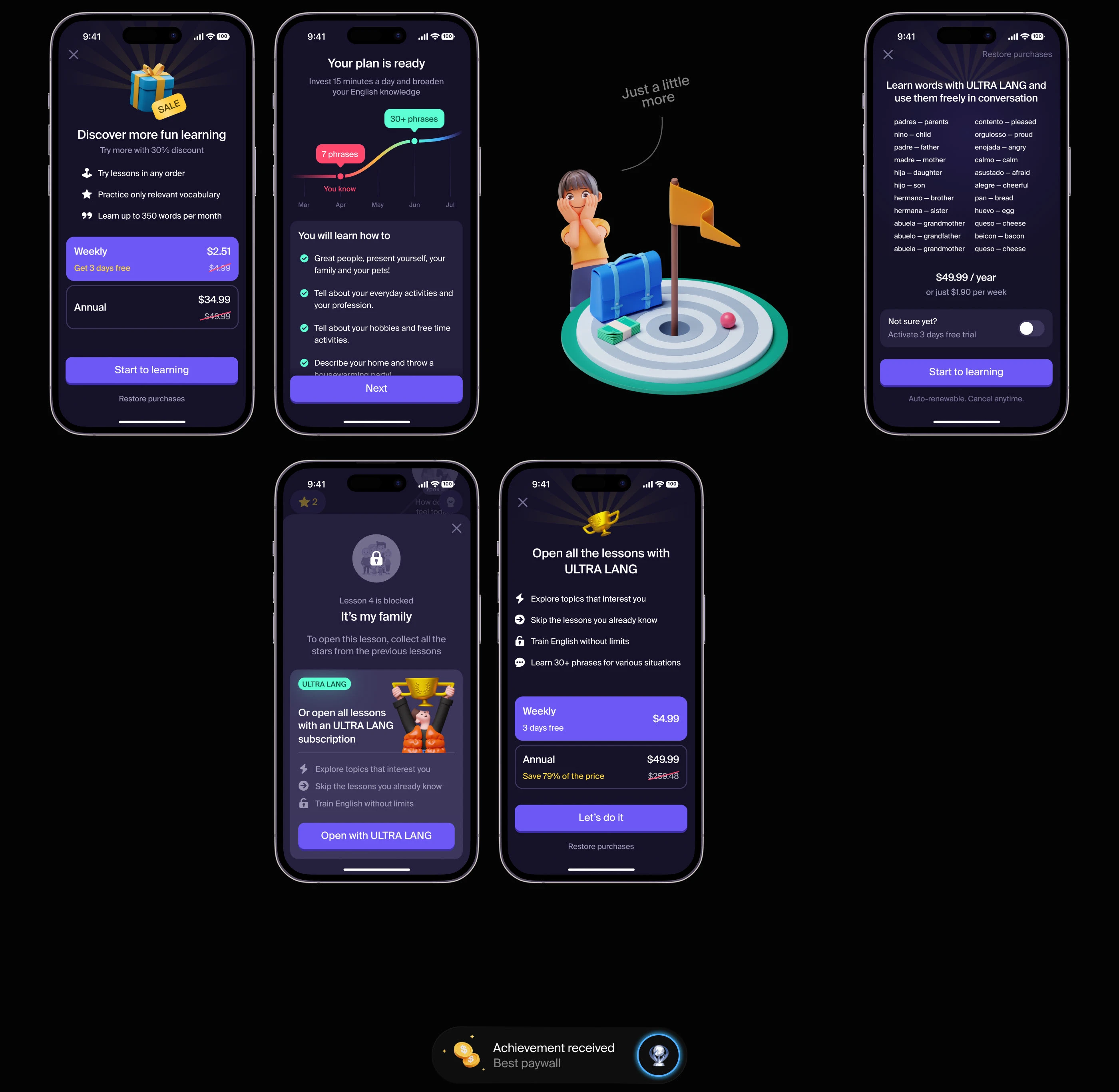 Skyeng LANG education app — Изображение №24 — Интерфейсы на Dprofile