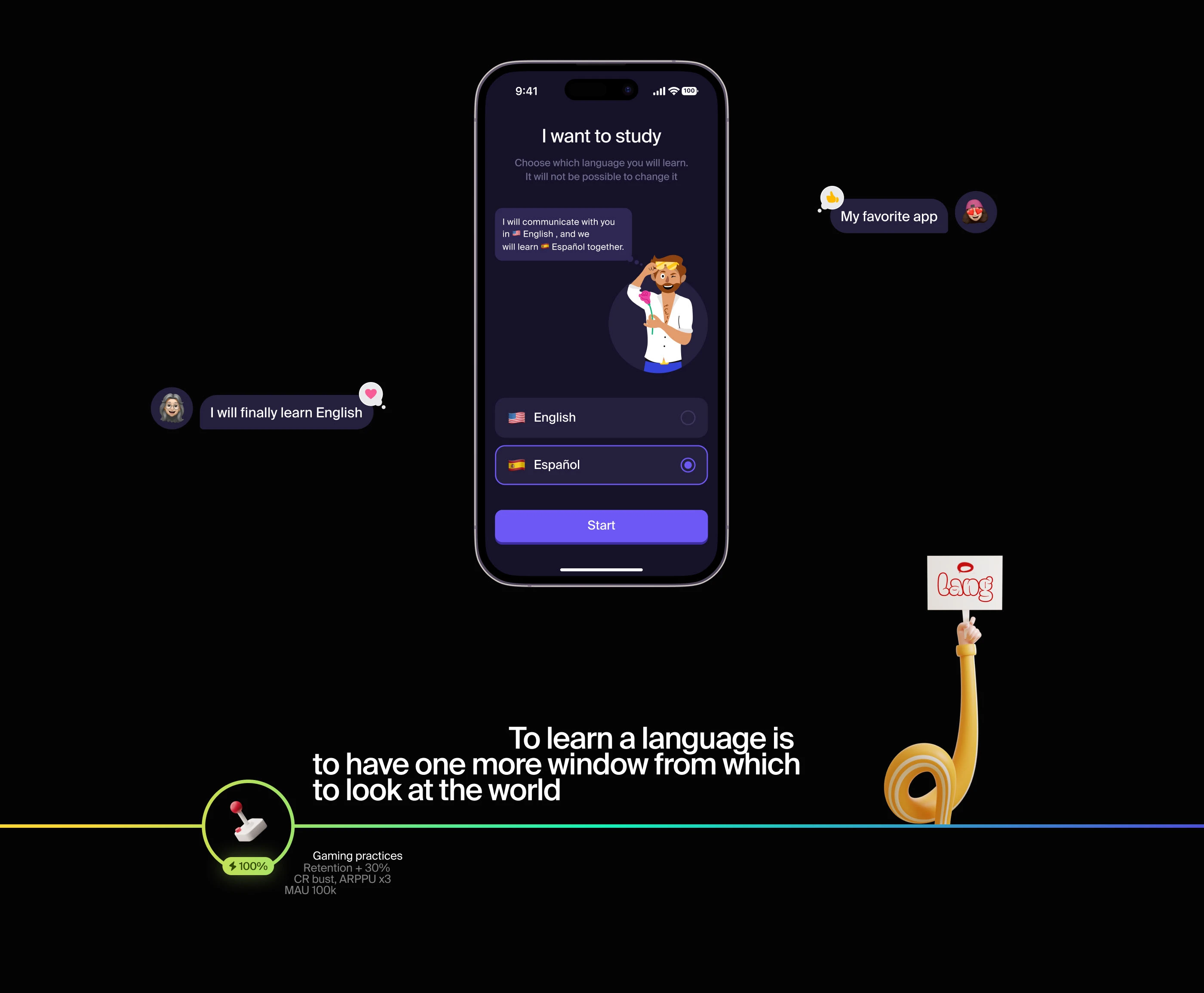 Skyeng LANG education app — Изображение №2 — Интерфейсы на Dprofile