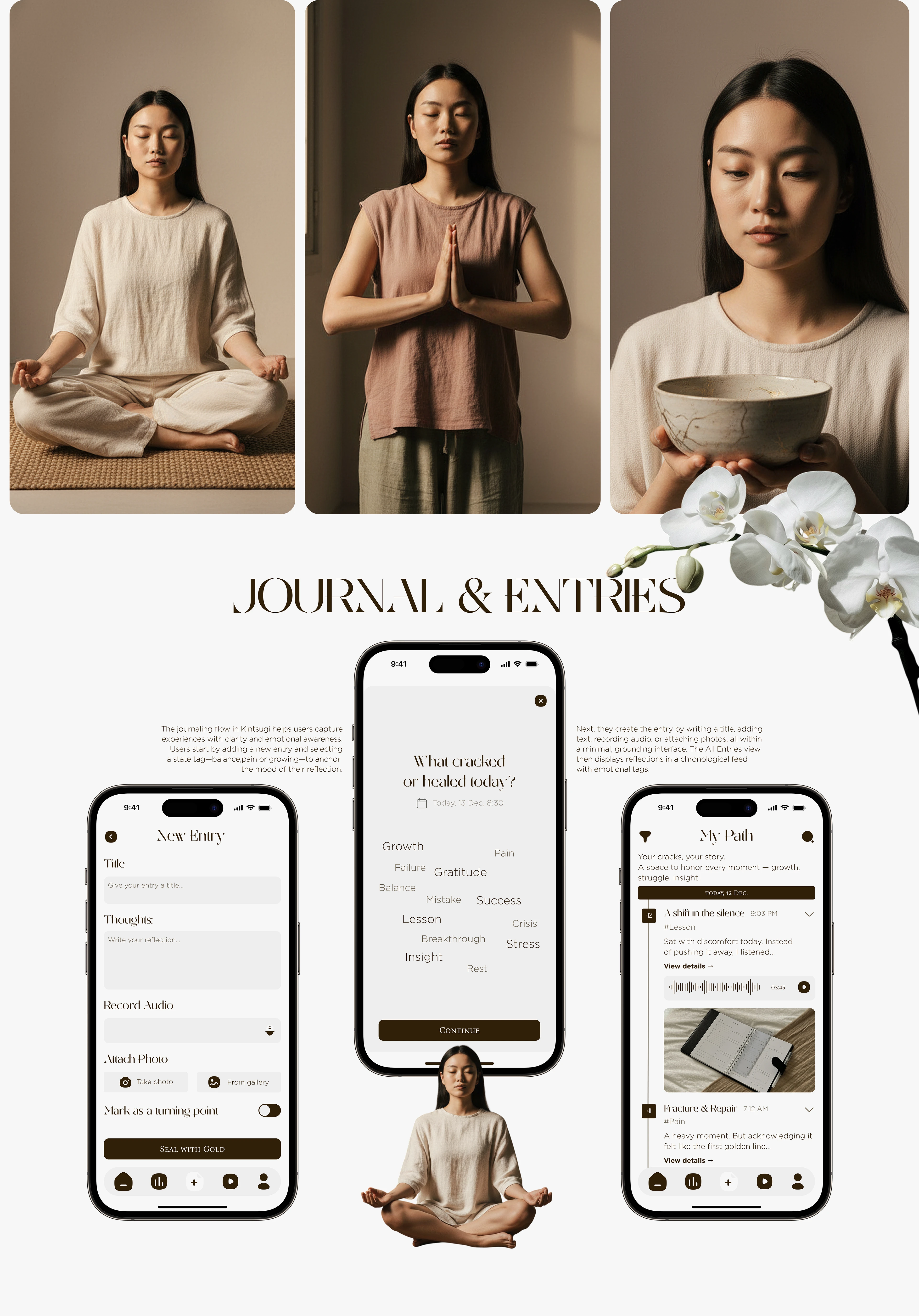 Mobile App KINTSUGI | UI/UX Design — Изображение №8 — Интерфейсы на Dprofile