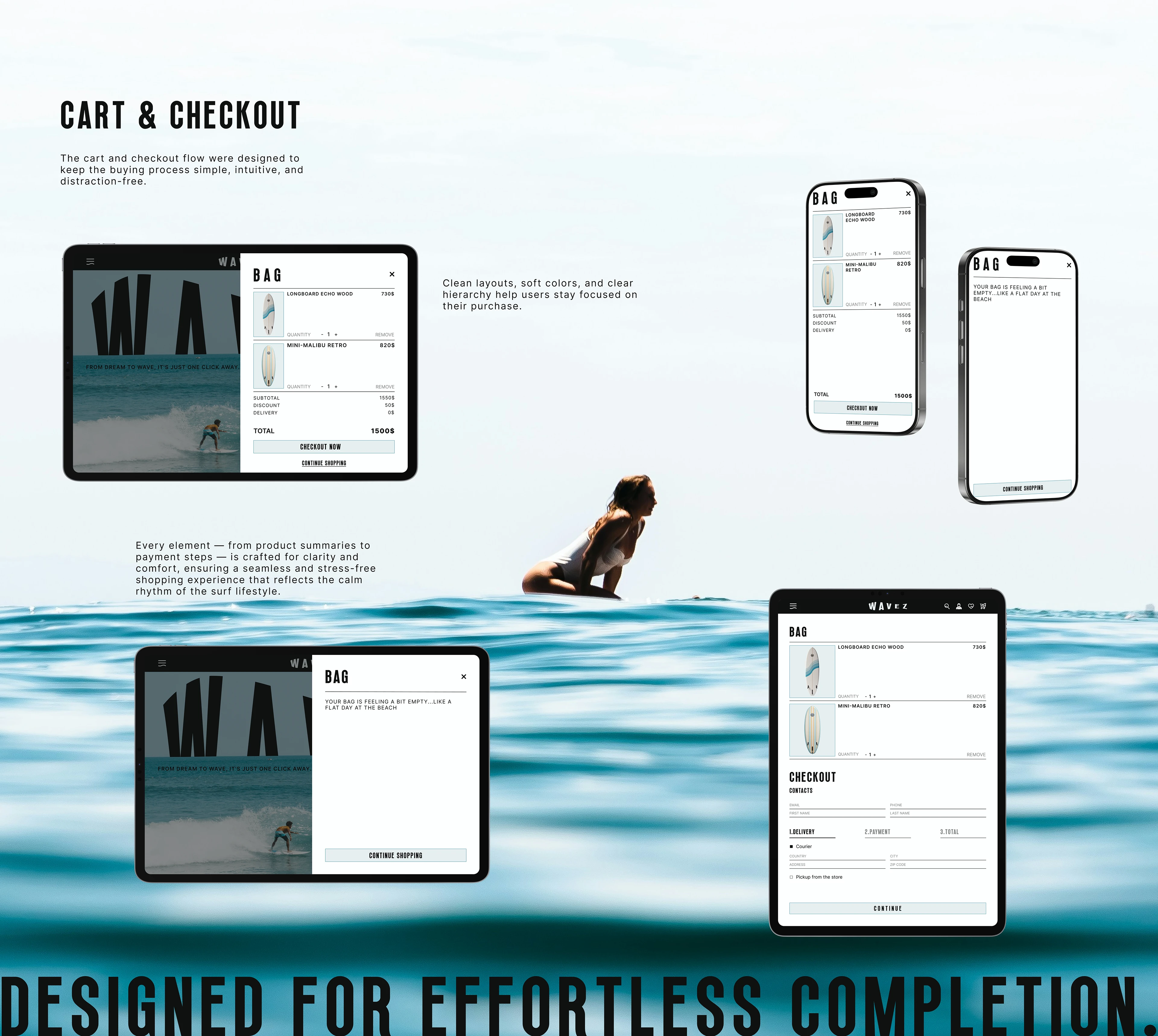 WAVEZ ONLINE STORE | UI/UX Design — Изображение №10 — Интерфейсы на Dprofile