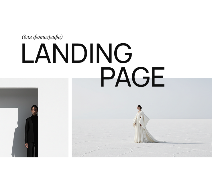 Лендинг для фотографа / Сайт-портфолио для фотографа — Интерфейсы, Брендинг на Dprofile