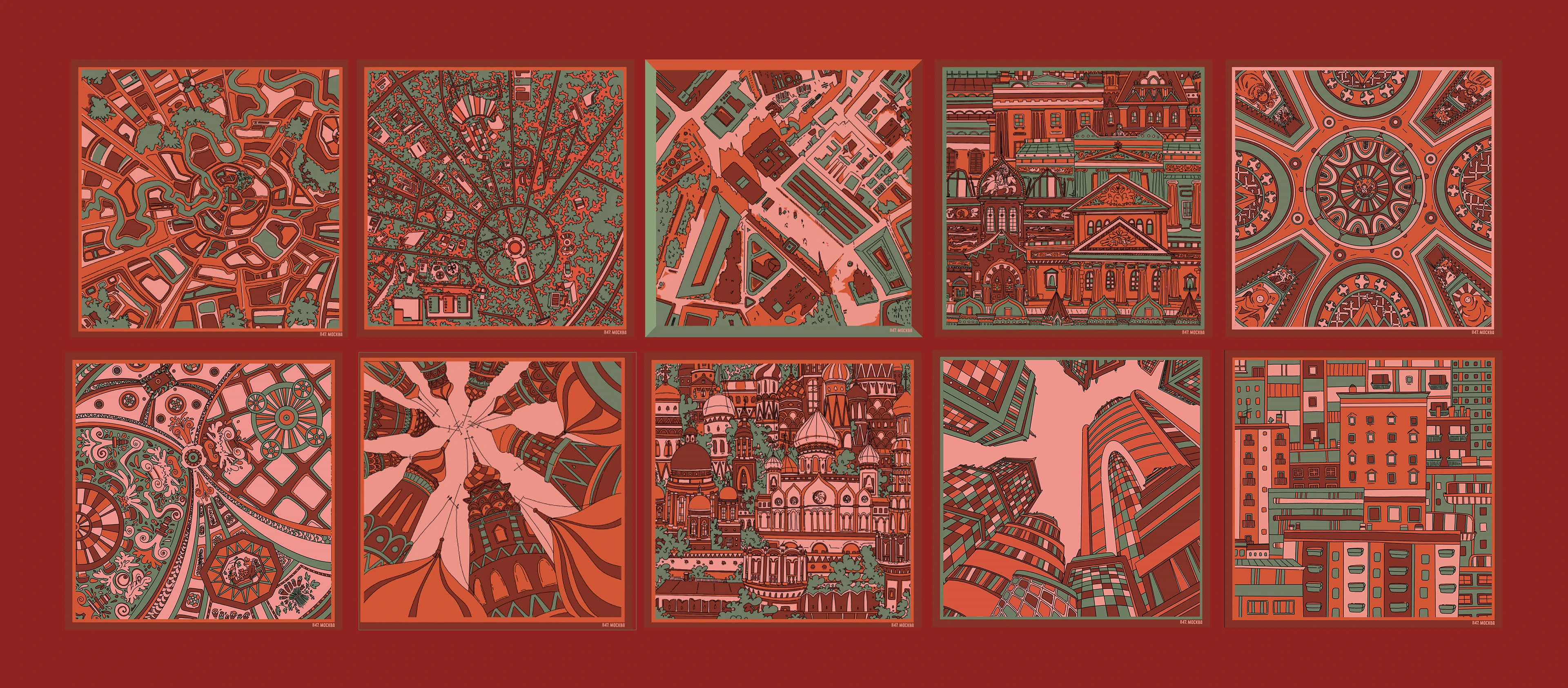 Москва.1147 - сувениры — Изображение №3 — Брендинг, Иллюстрация на Dprofile