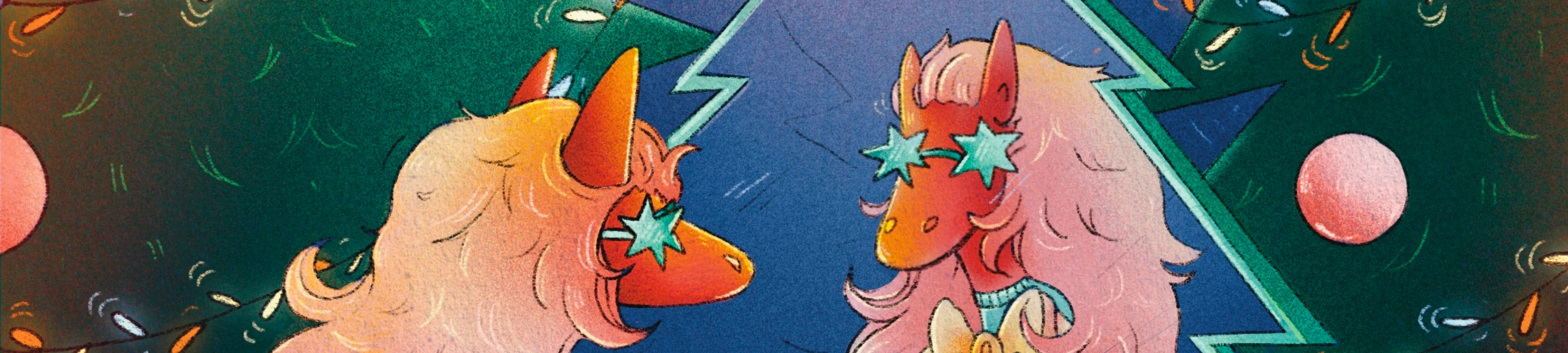 новогодний мерч - открытки, стикеры, упаковочная бумага — Изображение №8 — Иллюстрация, Графика на Dprofile