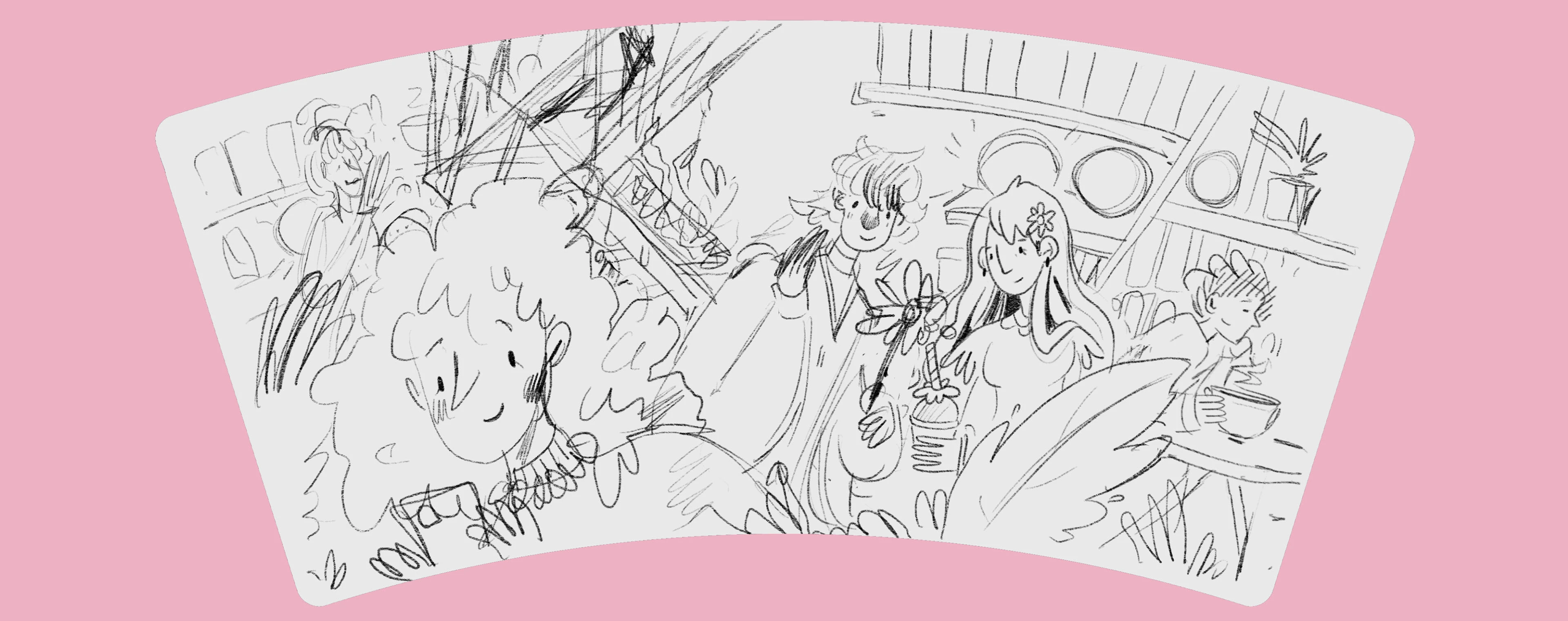 Свое Место - иллюстрация на кофейные стаканчики — Изображение №9 — Брендинг, Иллюстрация на Dprofile