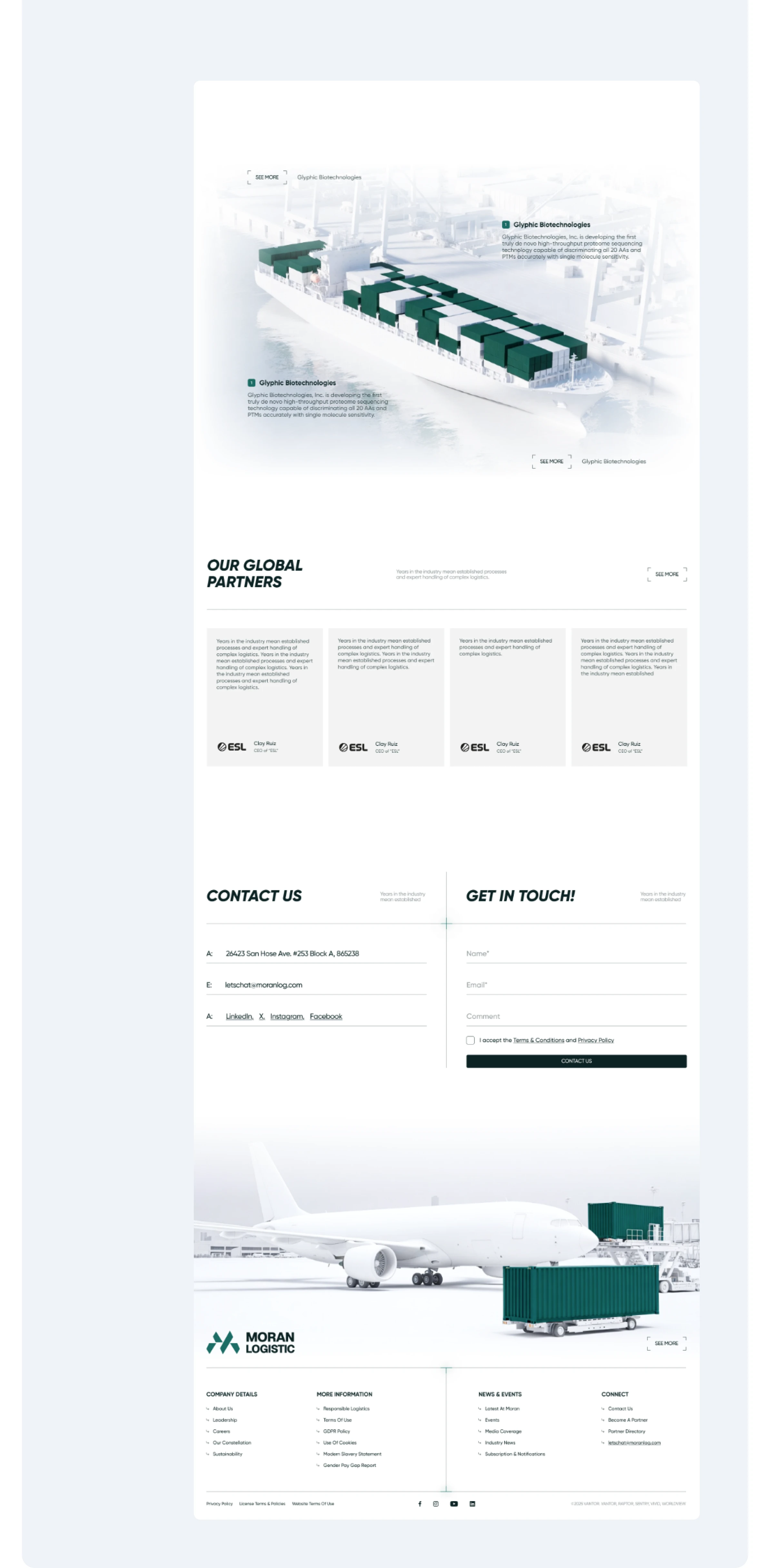 Moran Logistic | Website and Branding — Изображение №7 — Интерфейсы, Брендинг на Dprofile