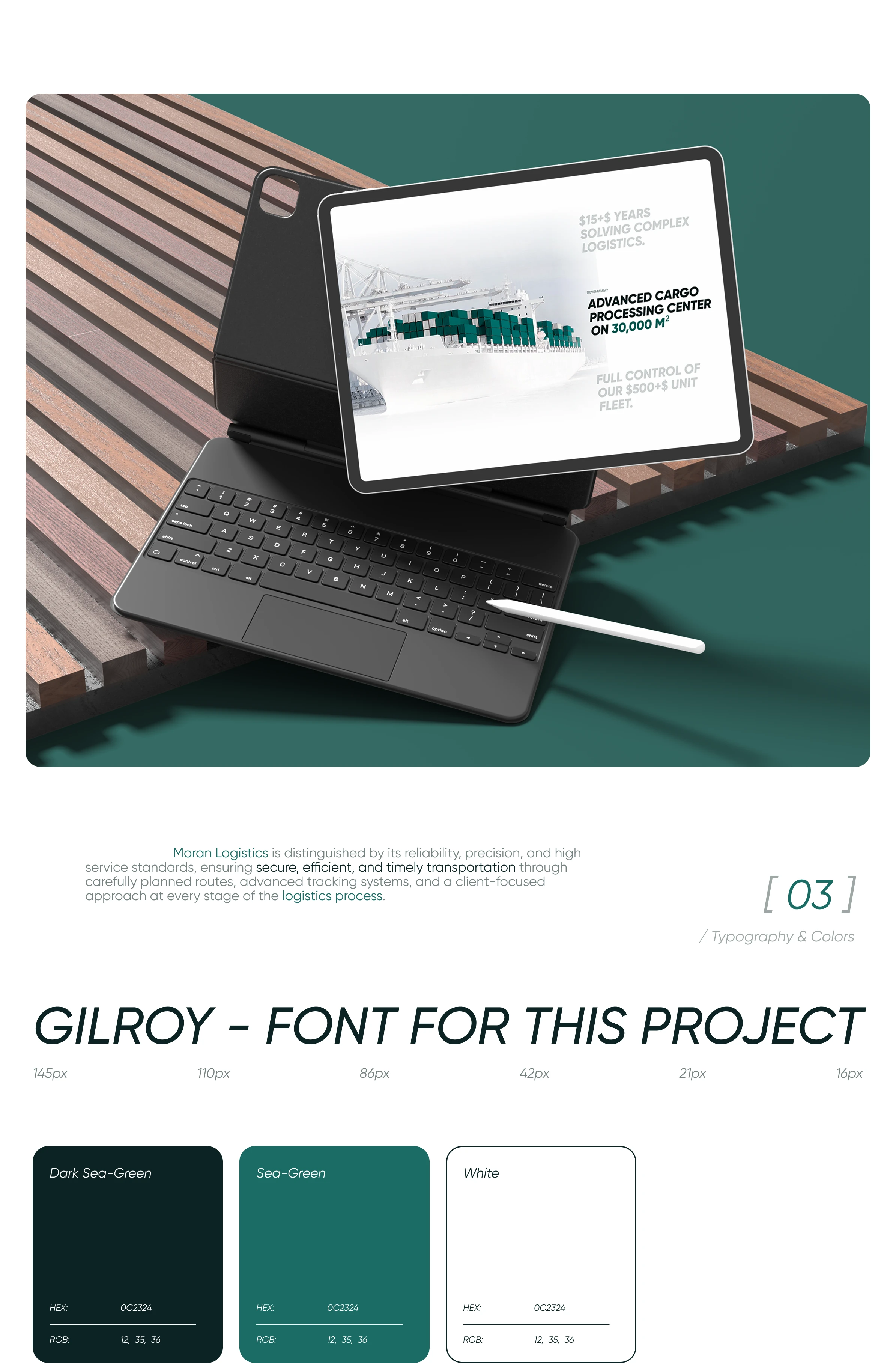 Moran Logistic | Website and Branding — Изображение №4 — Интерфейсы, Брендинг на Dprofile