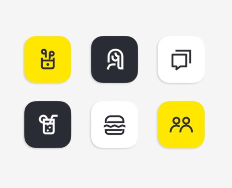 Icon redesign for visual communication for Raiffeisen на Dprofile