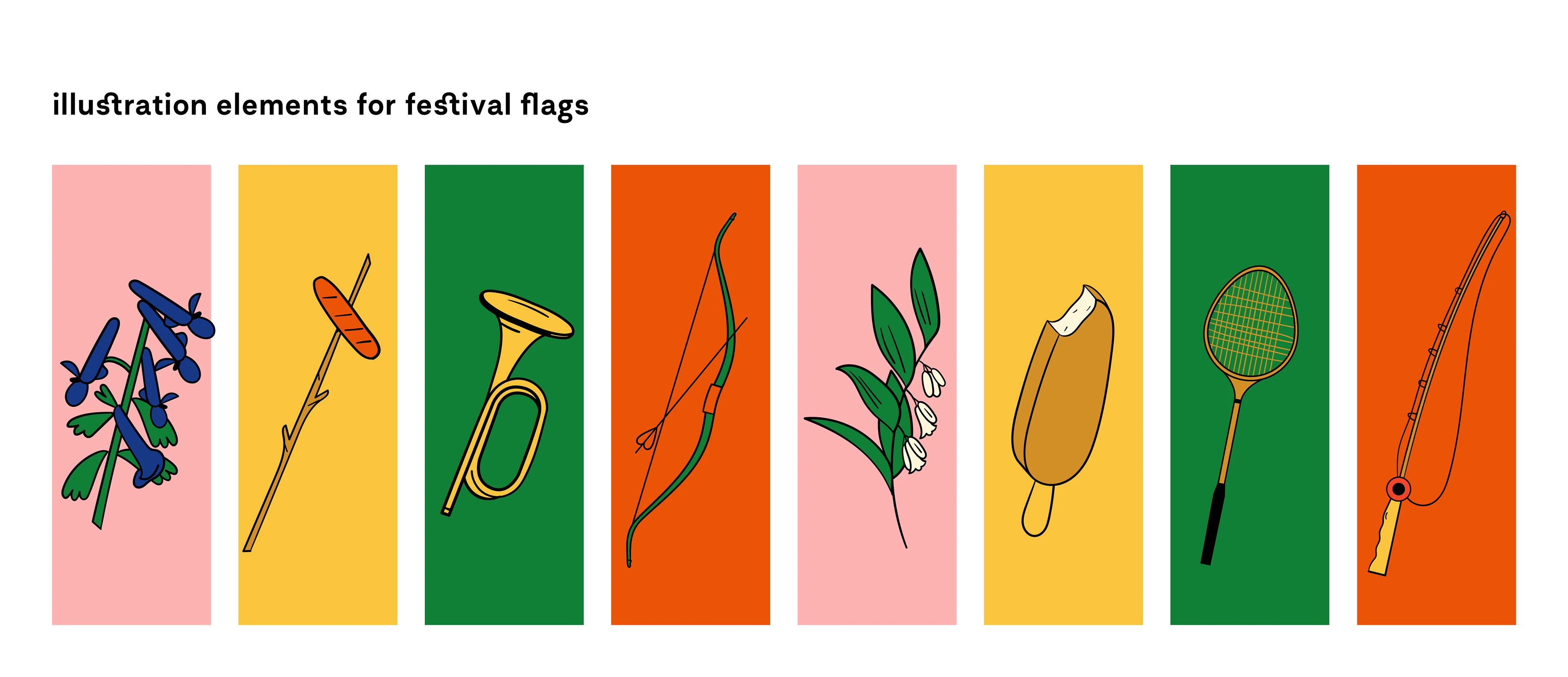 Illustrations for BOSCO FRESH FEST ' 19 — Изображение №4 — Иллюстрация на Dprofile