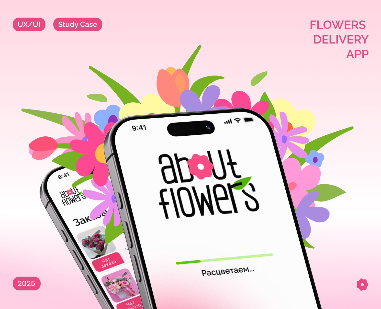 About Flowers | Flowers Delivery | Mobile App — Интерфейсы на Dprofile
