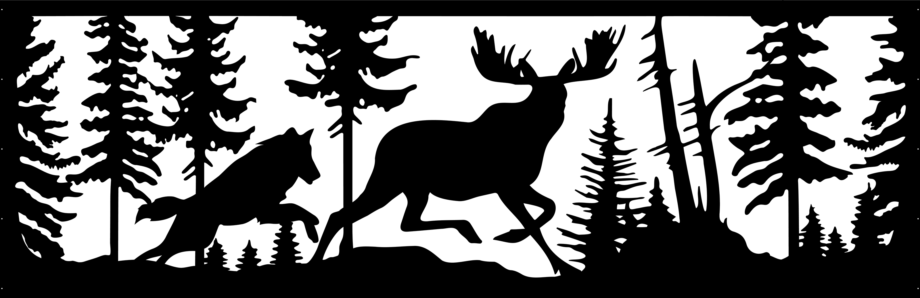 Серия лесных иллюстраций для забора — Изображение №5 — Иллюстрация на Dprofile