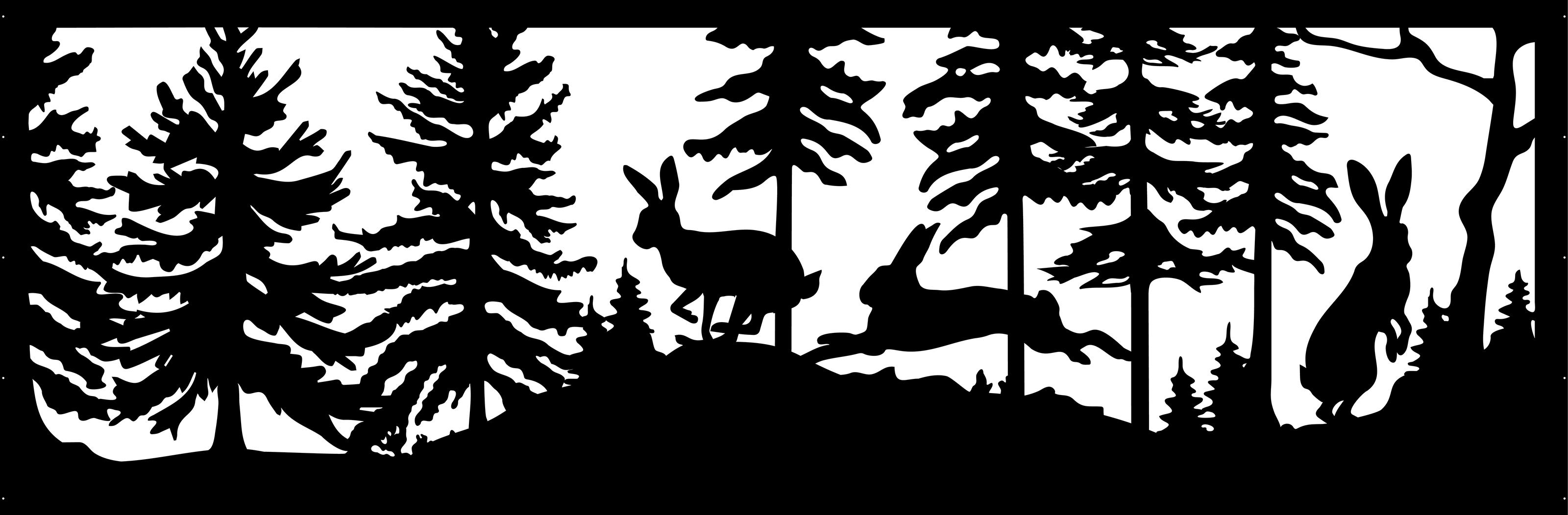 Серия лесных иллюстраций для забора — Изображение №7 — Иллюстрация на Dprofile