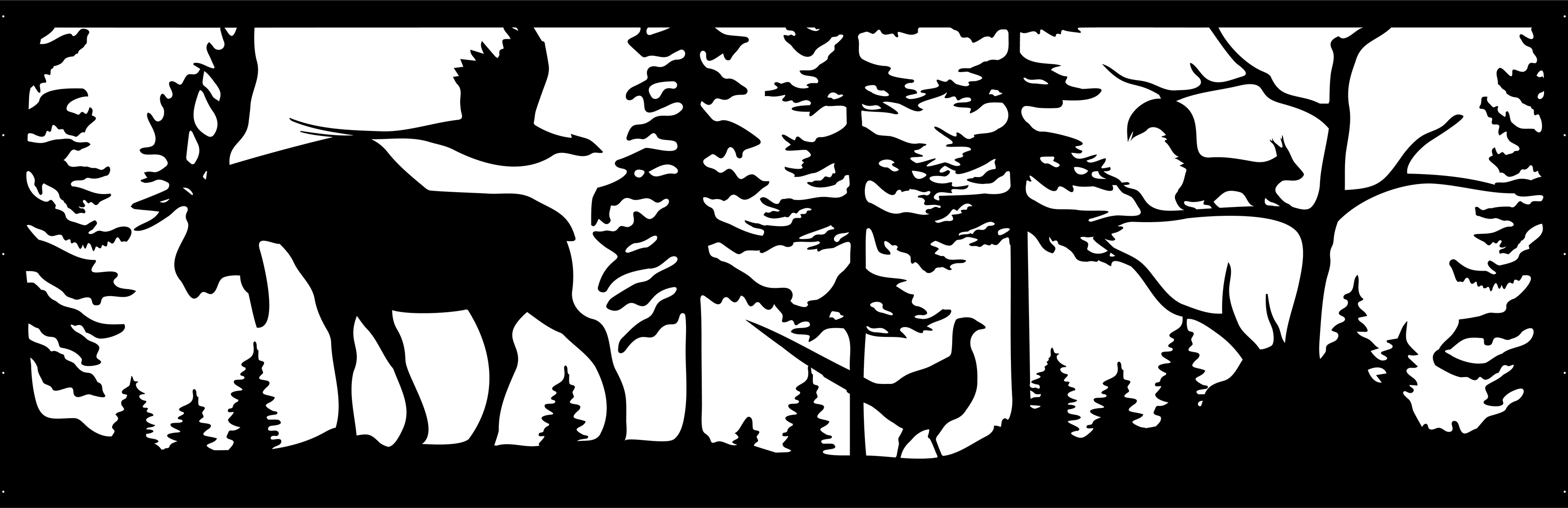 Серия лесных иллюстраций для забора — Изображение №6 — Иллюстрация на Dprofile