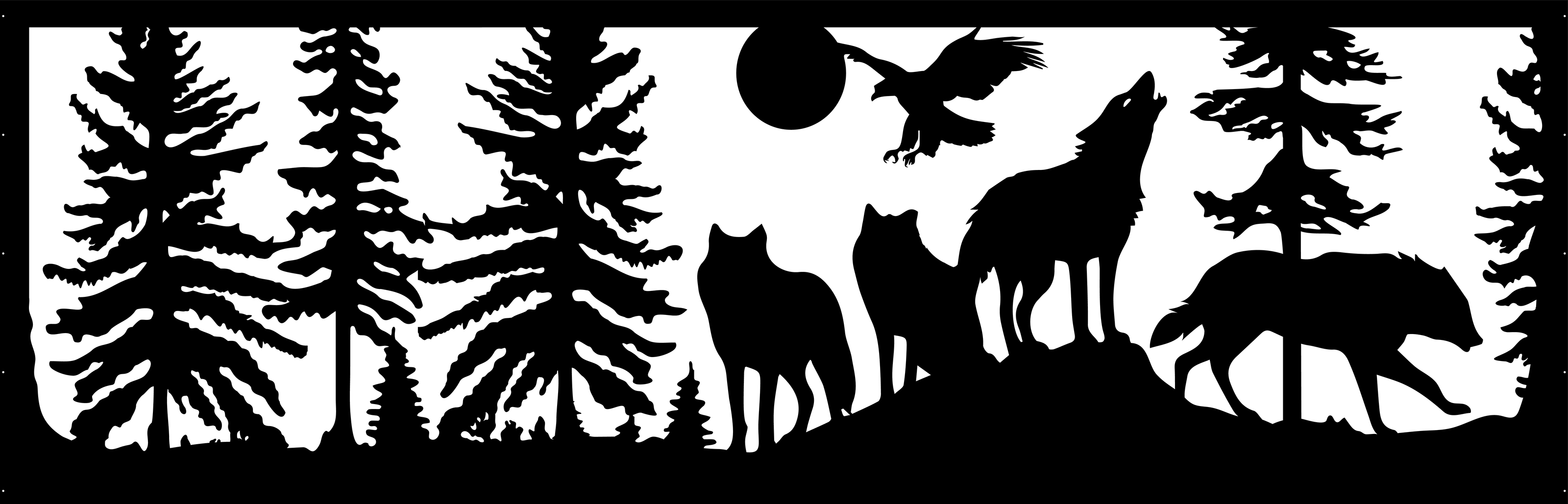 Серия лесных иллюстраций для забора — Изображение №4 — Иллюстрация на Dprofile