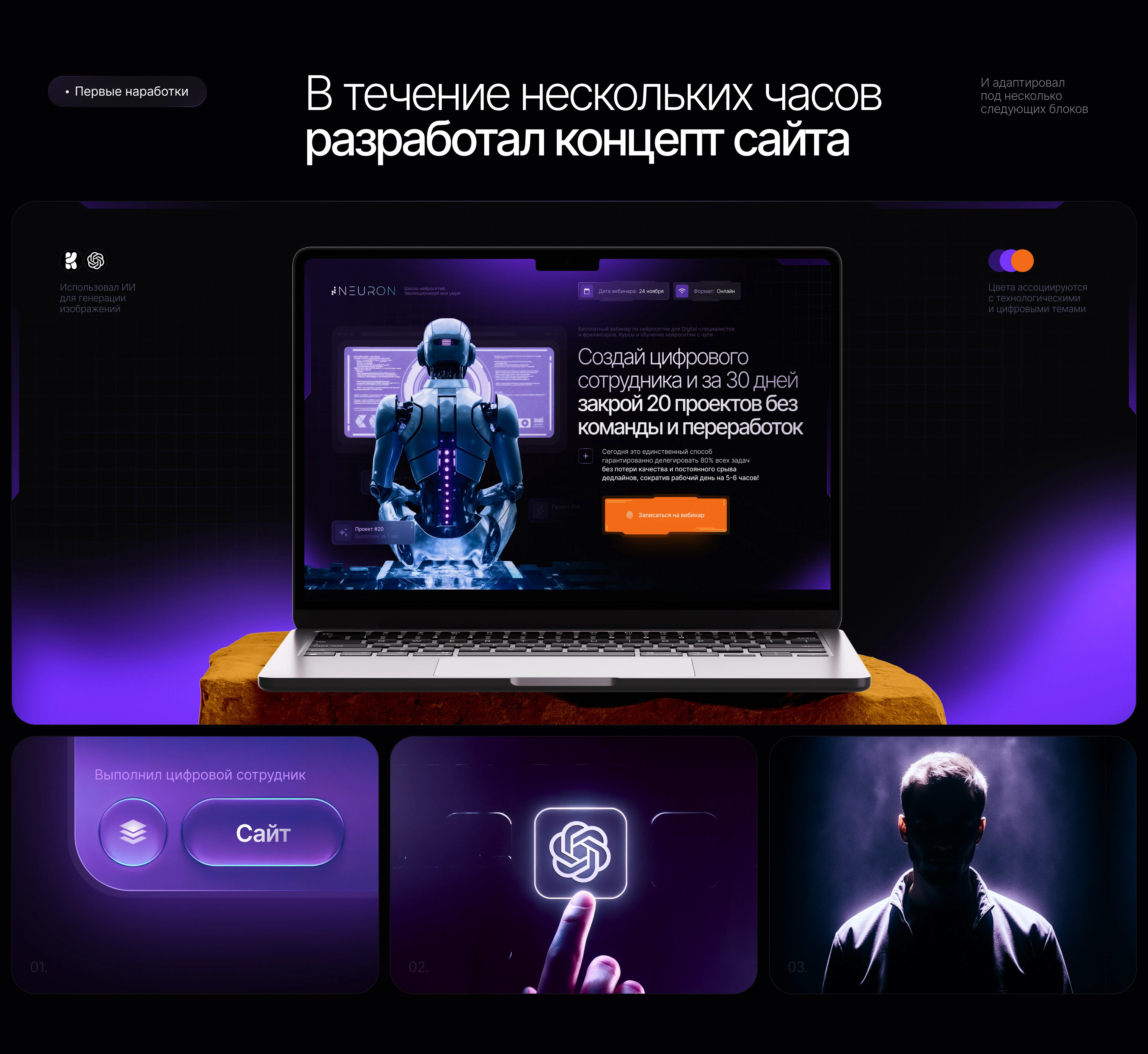 Сайт для вебинара на Tilda — Изображение №3 — Интерфейсы на Dprofile