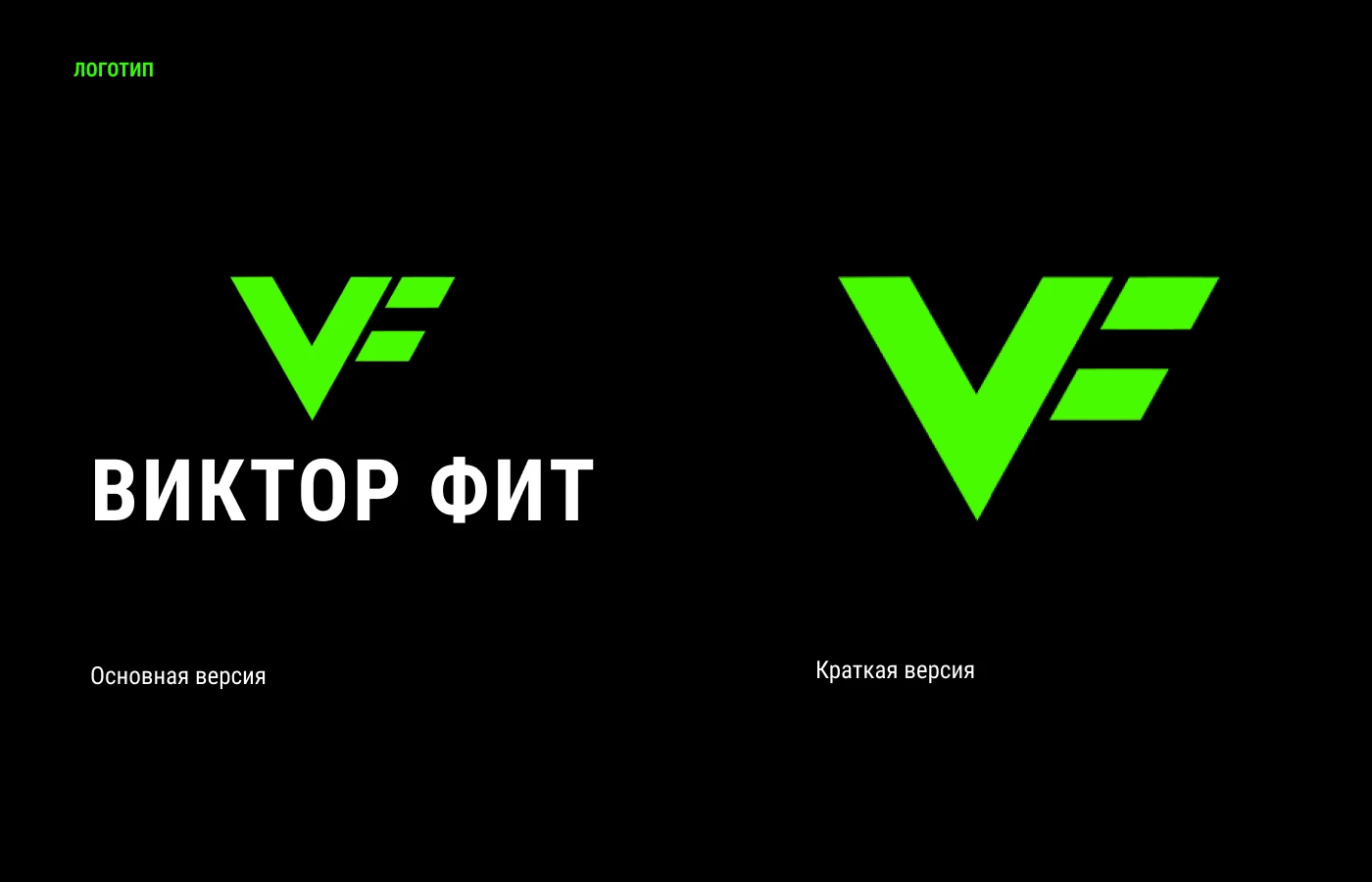Ребрендинг | Логобук | Веб-сайт | Виктор Фит — Изображение №3 — Интерфейсы, Брендинг на Dprofile