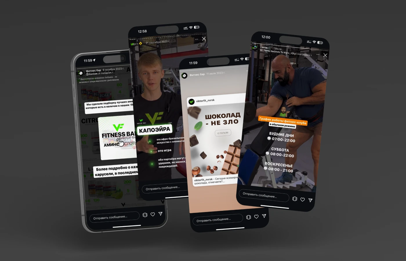 Ребрендинг | Логобук | Веб-сайт | Виктор Фит — Изображение №9 — Интерфейсы, Брендинг на Dprofile