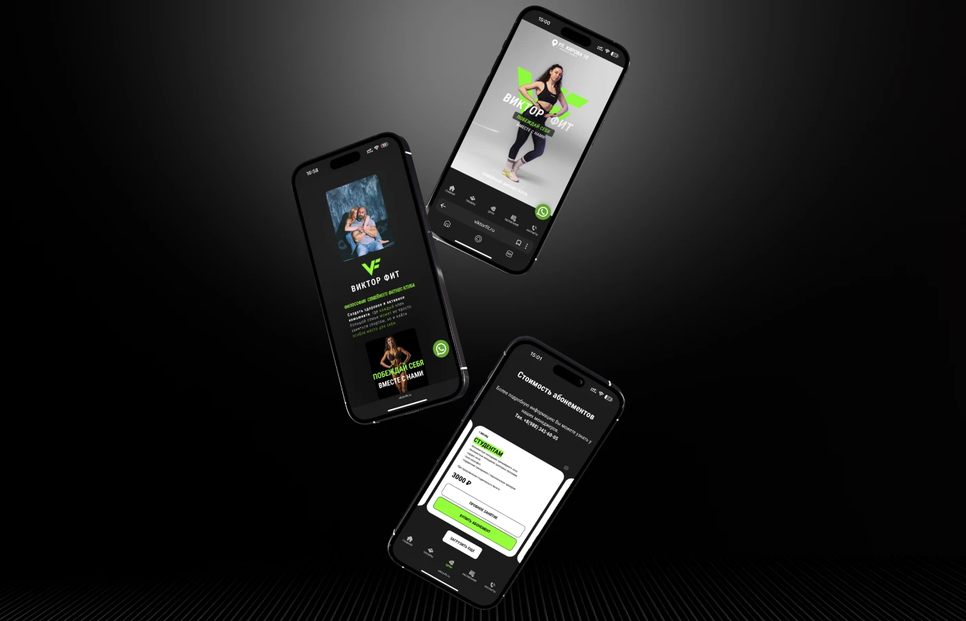 Ребрендинг | Логобук | Веб-сайт | Виктор Фит — Изображение №11 — Интерфейсы, Брендинг на Dprofile