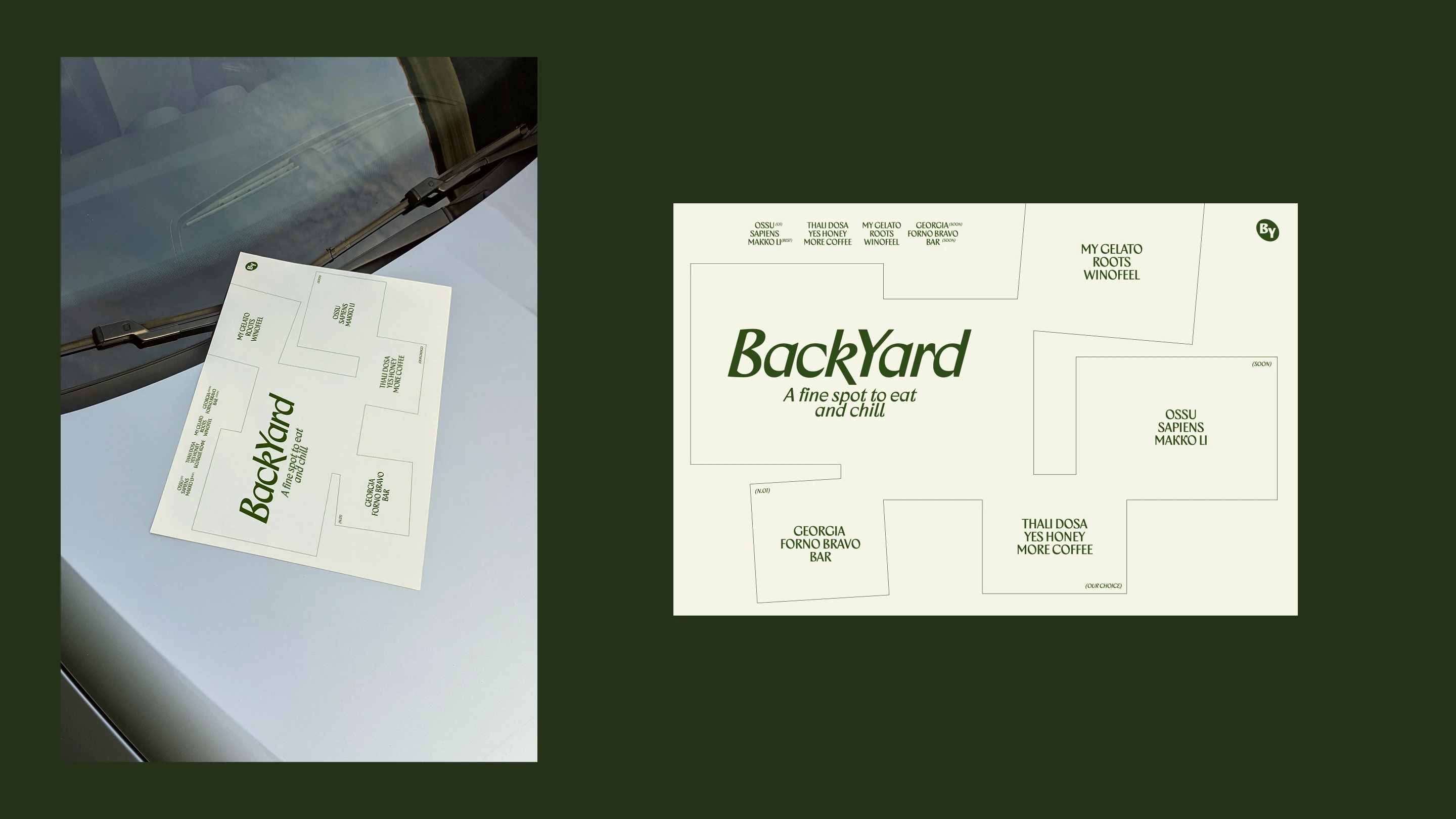 Backyard – Modern food hall branding — Изображение №4 — Брендинг на Dprofile