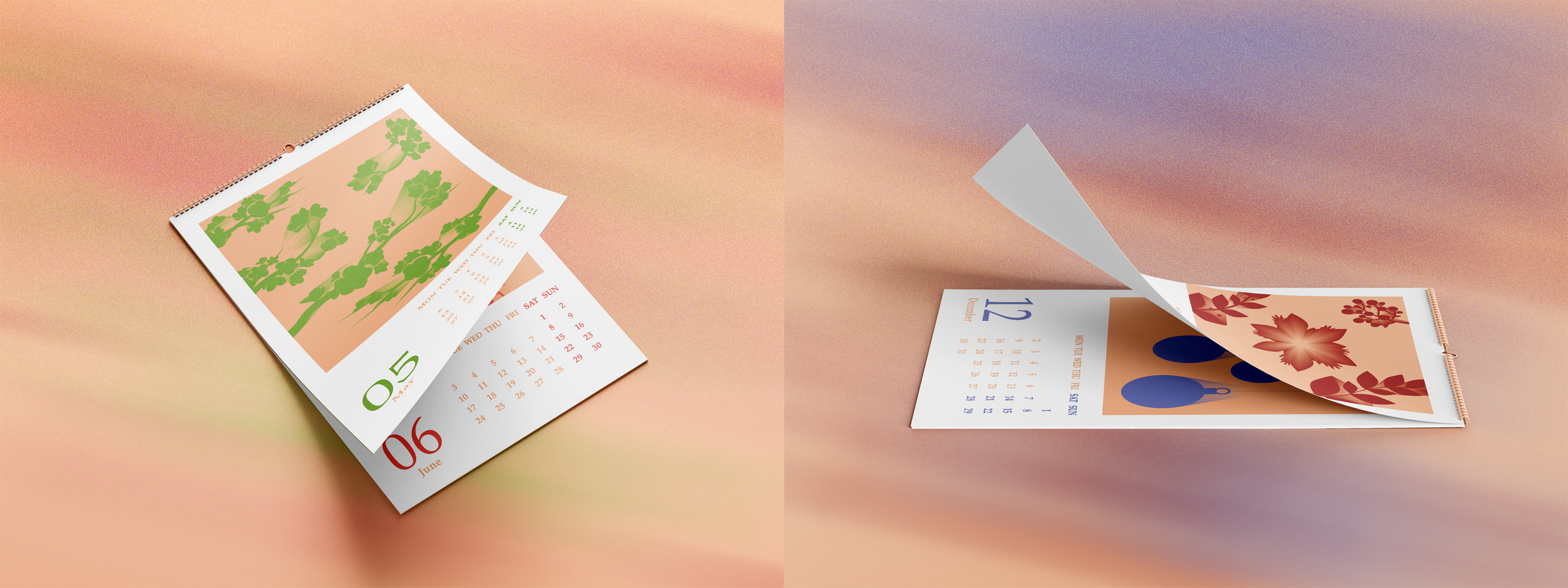 Настенный календарь 2024 года: «Colorful Moments» — Изображение №3 — Брендинг, Графика на Dprofile