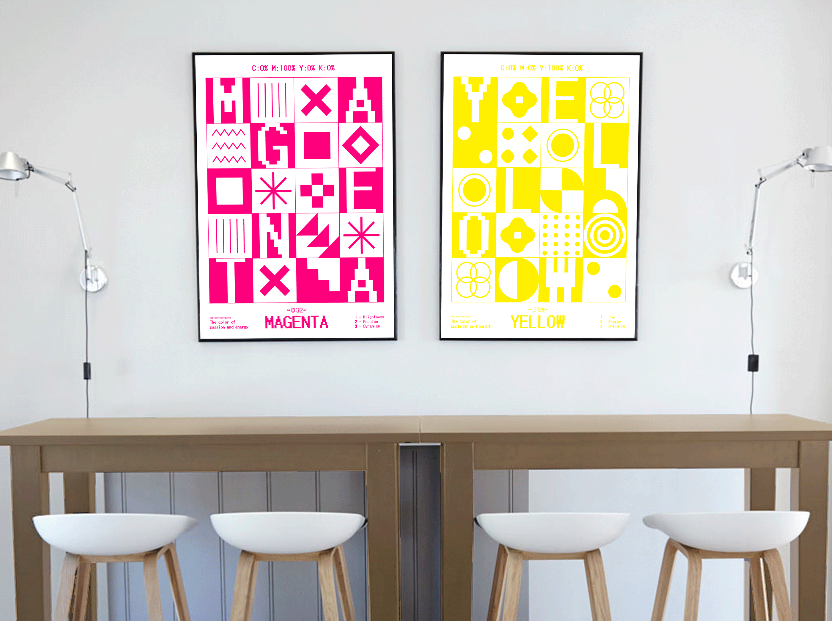 Серия плакатов «CMYK: Геометрия цвета» — Изображение №8 — Графика на Dprofile